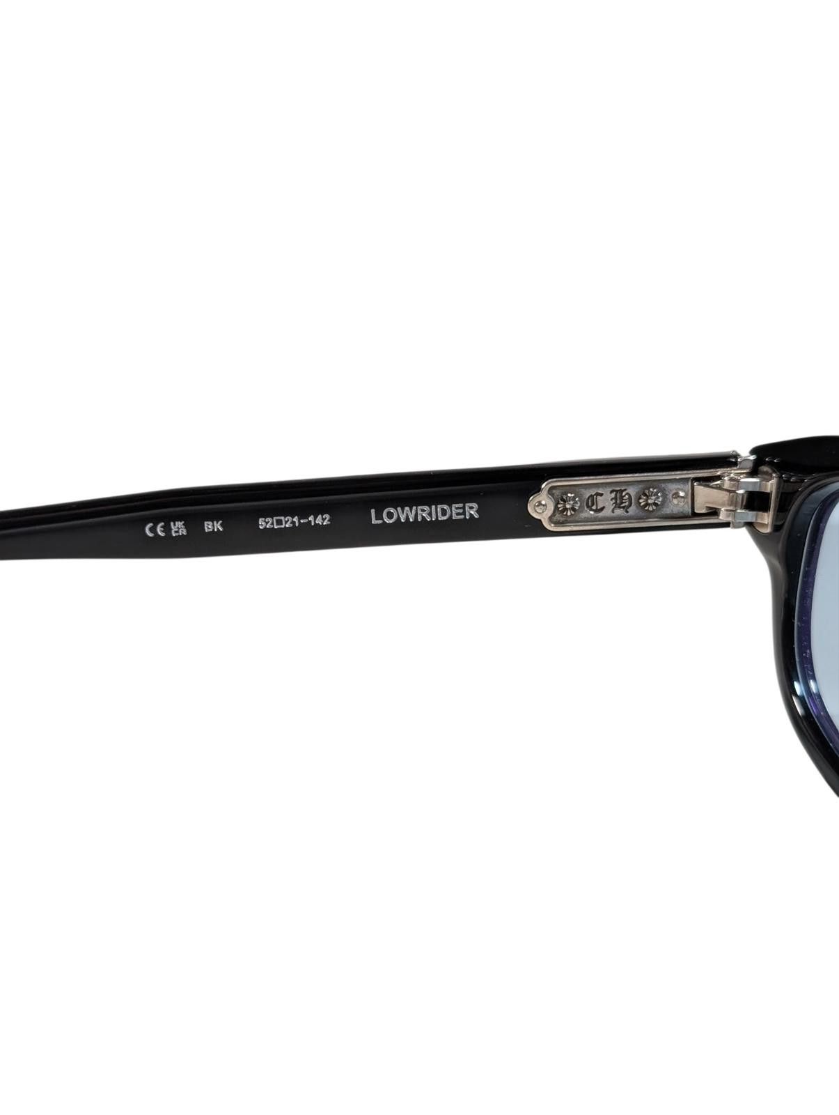 Chrome Hearts Lowrider Glasses Black Glossy Blue Tint Size ONE SIZE - 5 Thumbnail