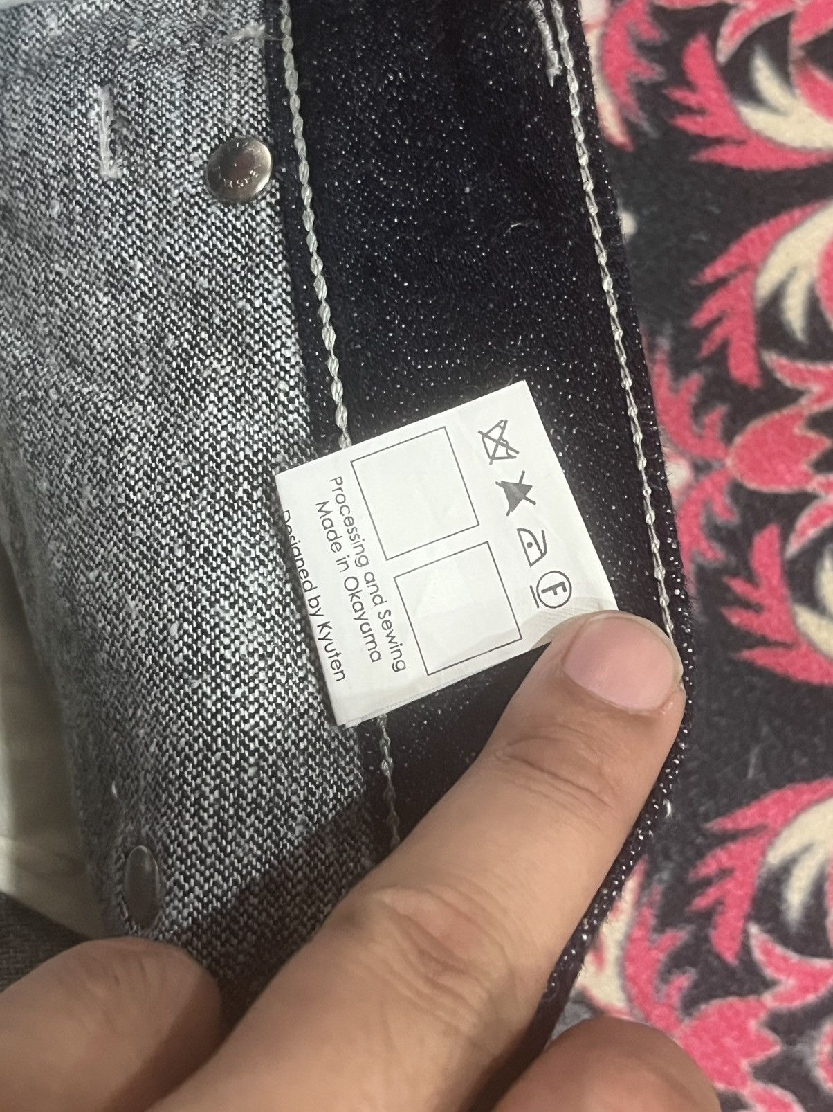 Kapital Vintage Japan Kyuten Okayama Dark Washed Sashiko Stitch Jean Size US 32 / EU 48 - 22 Thumbnail