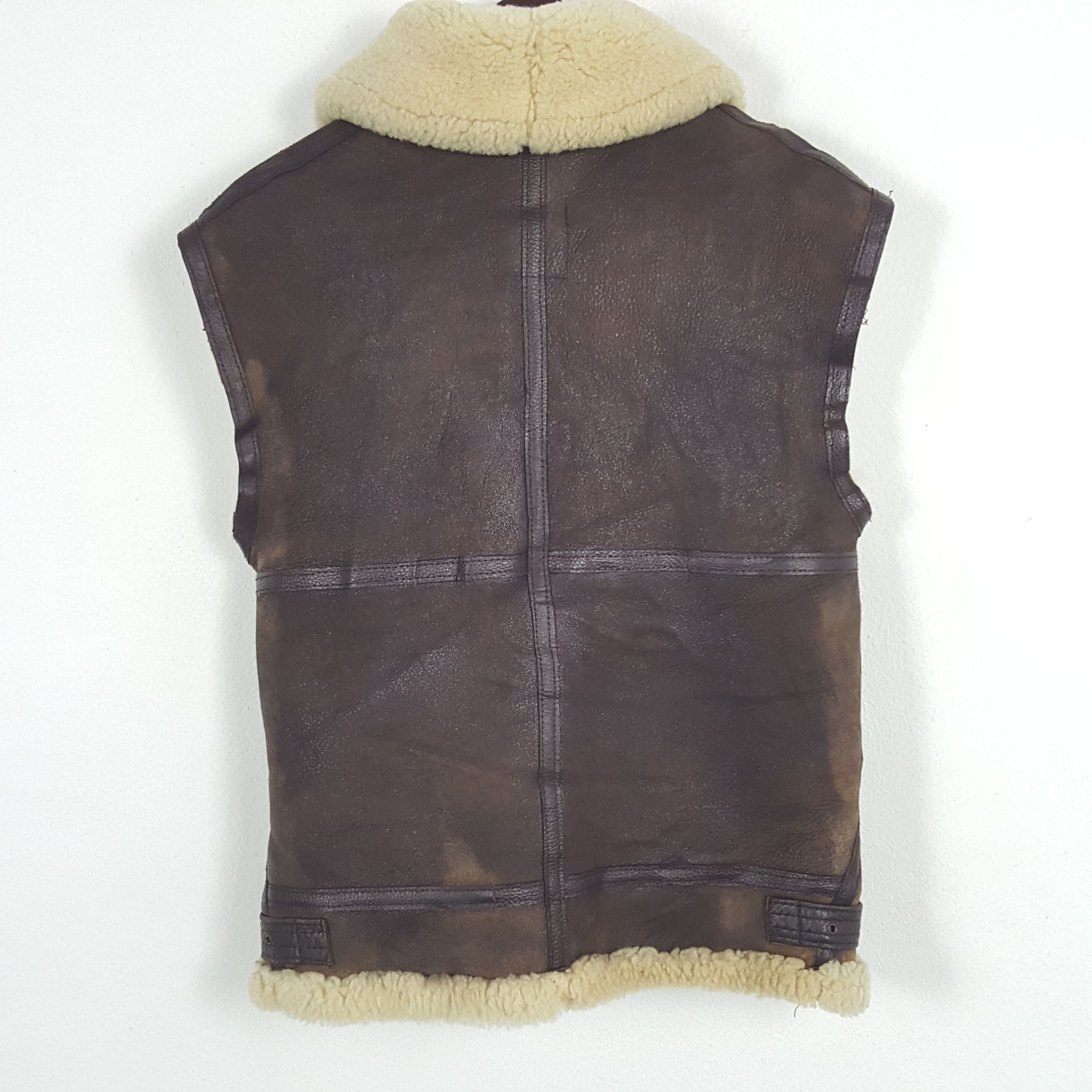 Avirex × Vintage Vintage Avirex Leather Fur Jacket Size US S / EU 44-46 / 1 - 3 Thumbnail