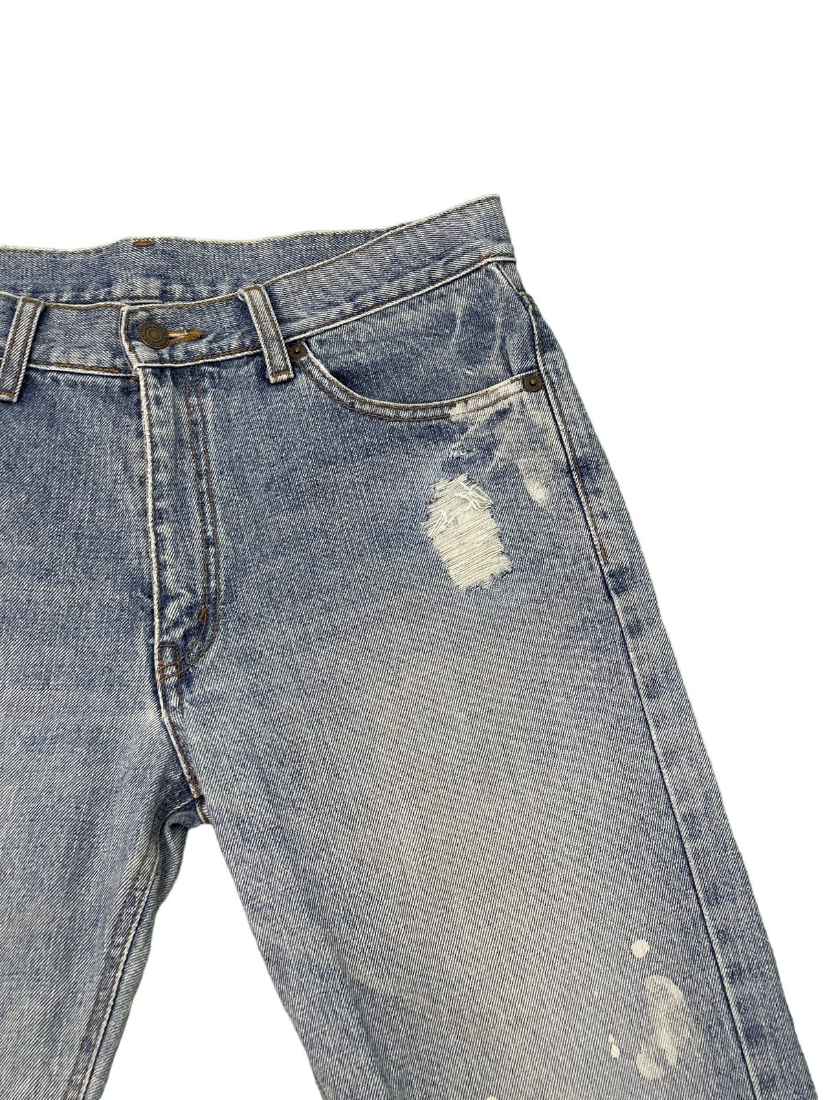 Japanese Brand Flare Jeans Vtg Bobson Distress Painted Boot Cut 6🟦5 Size US 31 - 9 Thumbnail