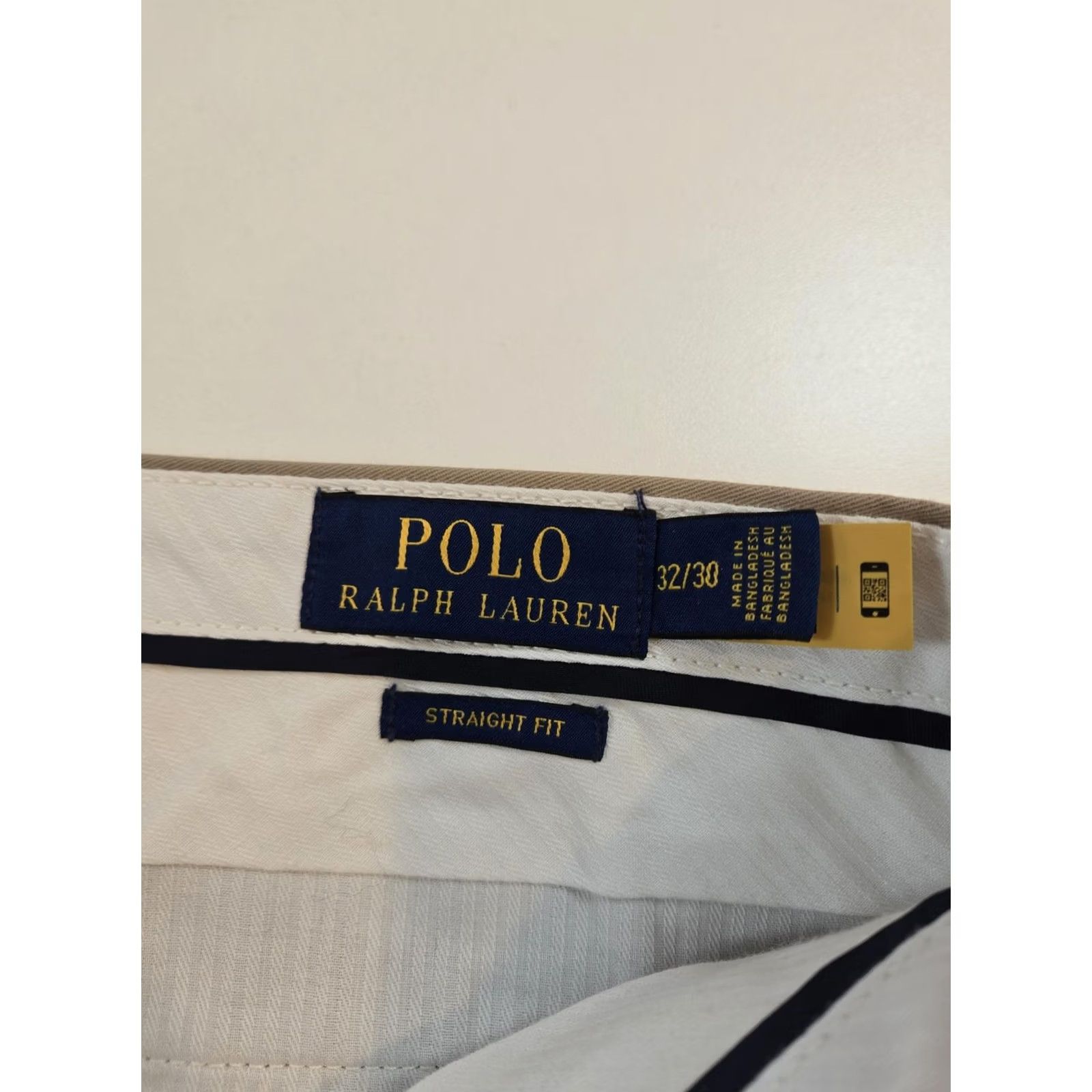 Polo Ralph Lauren Polo Ralph Lauren Pants Mens 32x30 Chino Flat Front Straight Fit Beige Khaki Size US XS / EU 42 / 0 - 6 Thumbnail