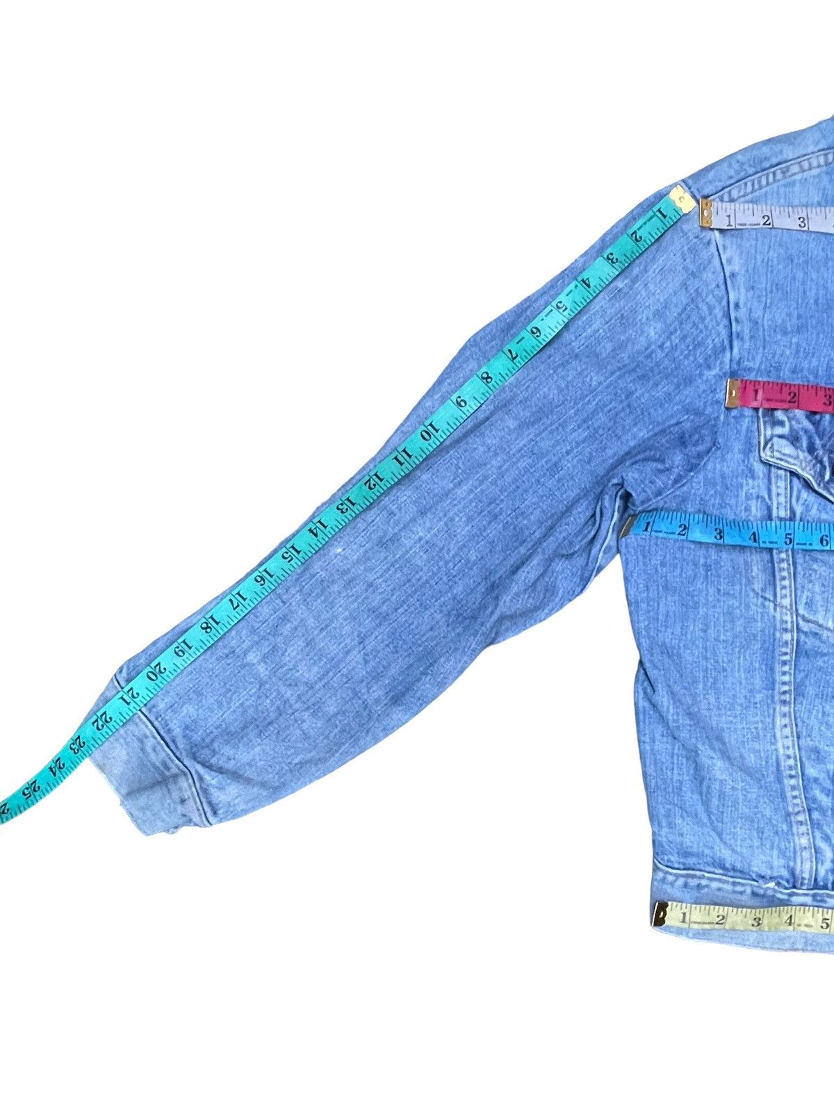 Vintage Vintage 70’s Wrangler Distresed Denim Jacket Size US L / EU 52-54 / 3 - 12 Thumbnail