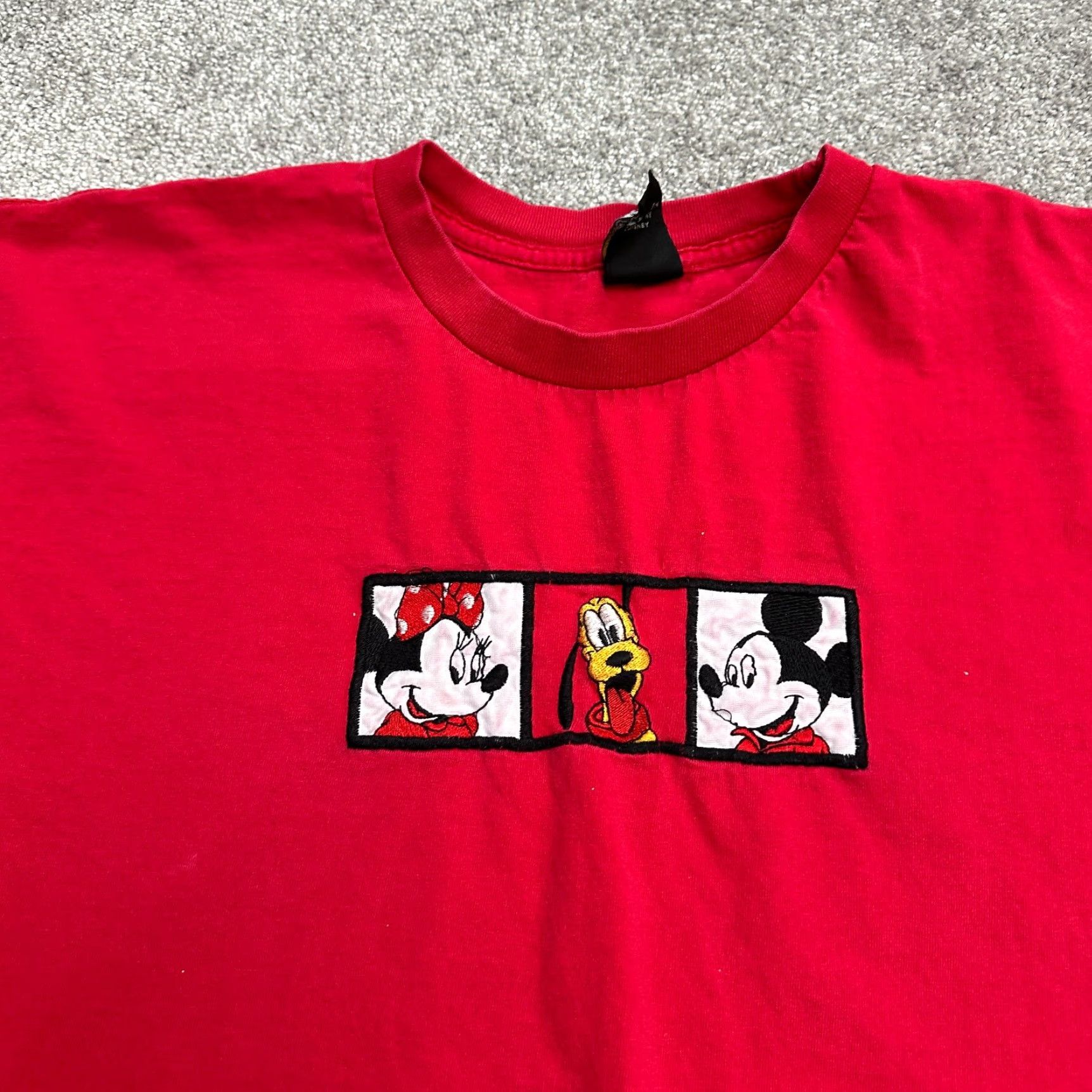 Mickey Unlimited VINTAGE Mickey Unlimited Graphic T-Shirt 90s Cartoon Mens 2XL Red Embroidered Size US XXL / EU 58 / 5 - 3 Thumbnail