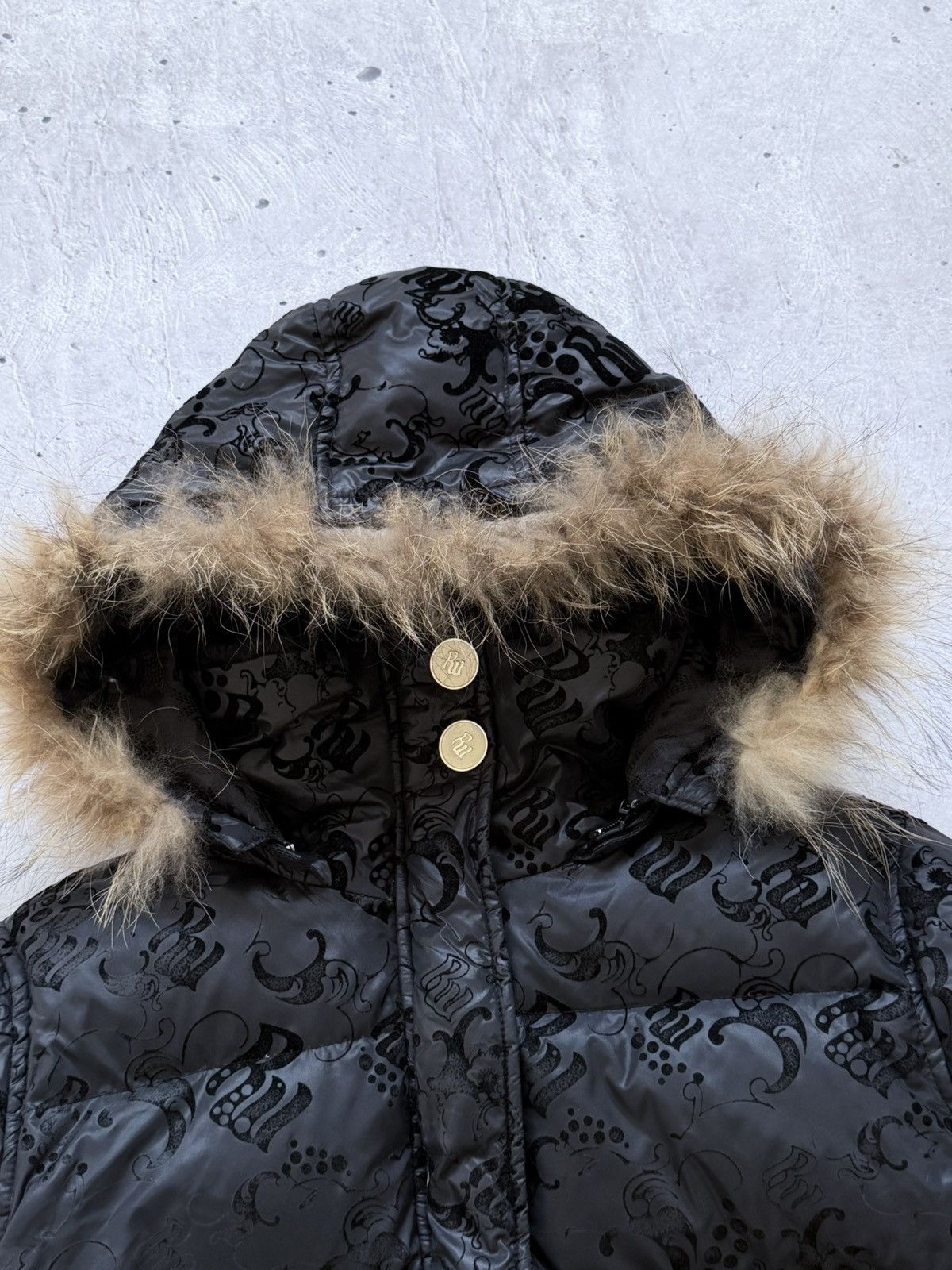 Rocawear 00s Y2K Roca Wear Hysteric Glamour Style Fur Hood Jacket Size US M / EU 48-50 / 2 - 2 Thumbnail