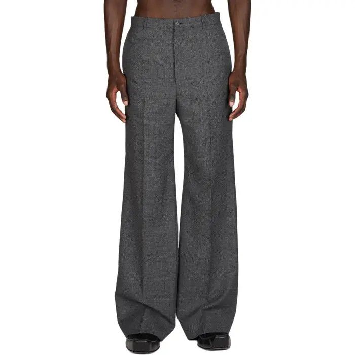 Balenciaga o1bcso1str1225 Dup / Regular Fit Tailored Pants in Grey Size US 26 / EU 42 - 2 Thumbnail