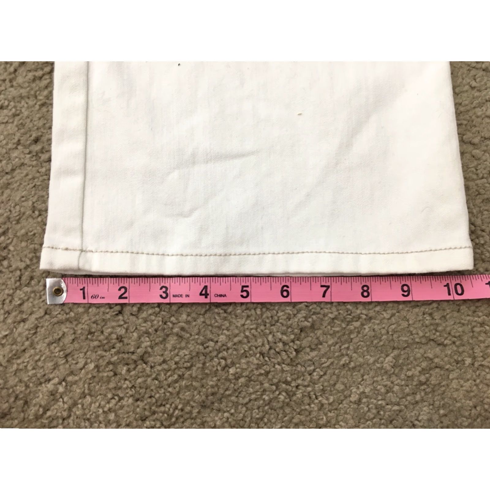 Vintage VINTAGE CAbi White Jeans Bootcut Womens 30x32 White Denim Straight Leg 30 32 Womens Jeans Size 30" / US 8 / IT 44 - 8 Thumbnail