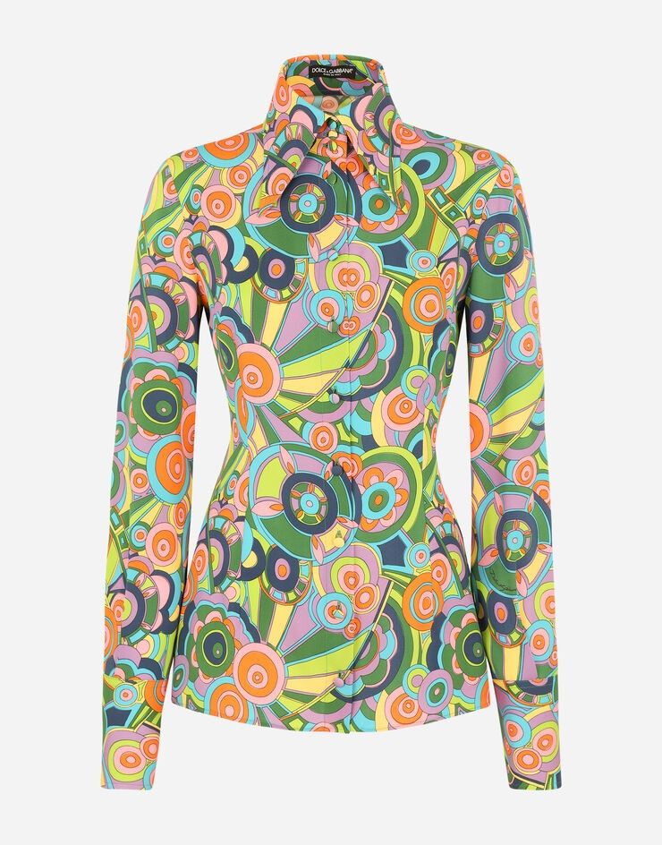 Dolce & Gabbana o1y0925 Patterned Shirt in Multicolor Size XS / US 0-2 / IT 36-38 - 1 Thumbnail