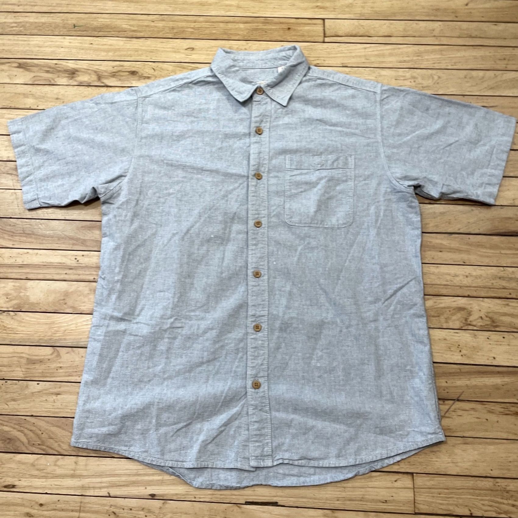 Vintage VINTAGE RedHead Button Shirt Men L Gray Silver Bluish Bleach Spot Spring Casual Outdoor shirt shirt Size US L / EU 52-54 / 3 - 2 Thumbnail