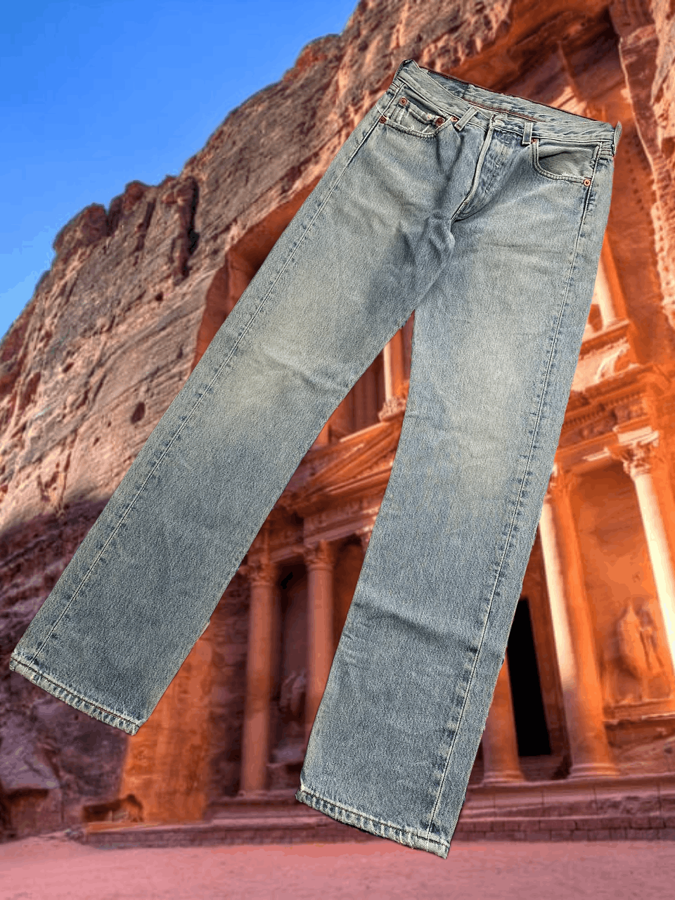 Levi's vintage Distressed Wash Denim Jeans pants Levi's 501 Y2K w28 Size US 28 / EU 44 - 1 Thumbnail
