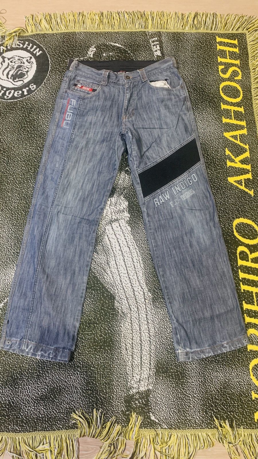 Fubu × Vintage Vintage Fubu Raw Indigo Jeans Size US 34 / EU 50 - 1 Thumbnail