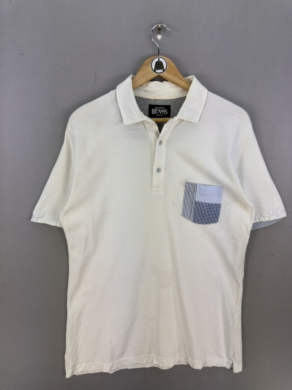 Beams Japan Beams Patchwork Pocket Polo T-Shirt Size US M / EU 48-50 / 2 - 1 Thumbnail