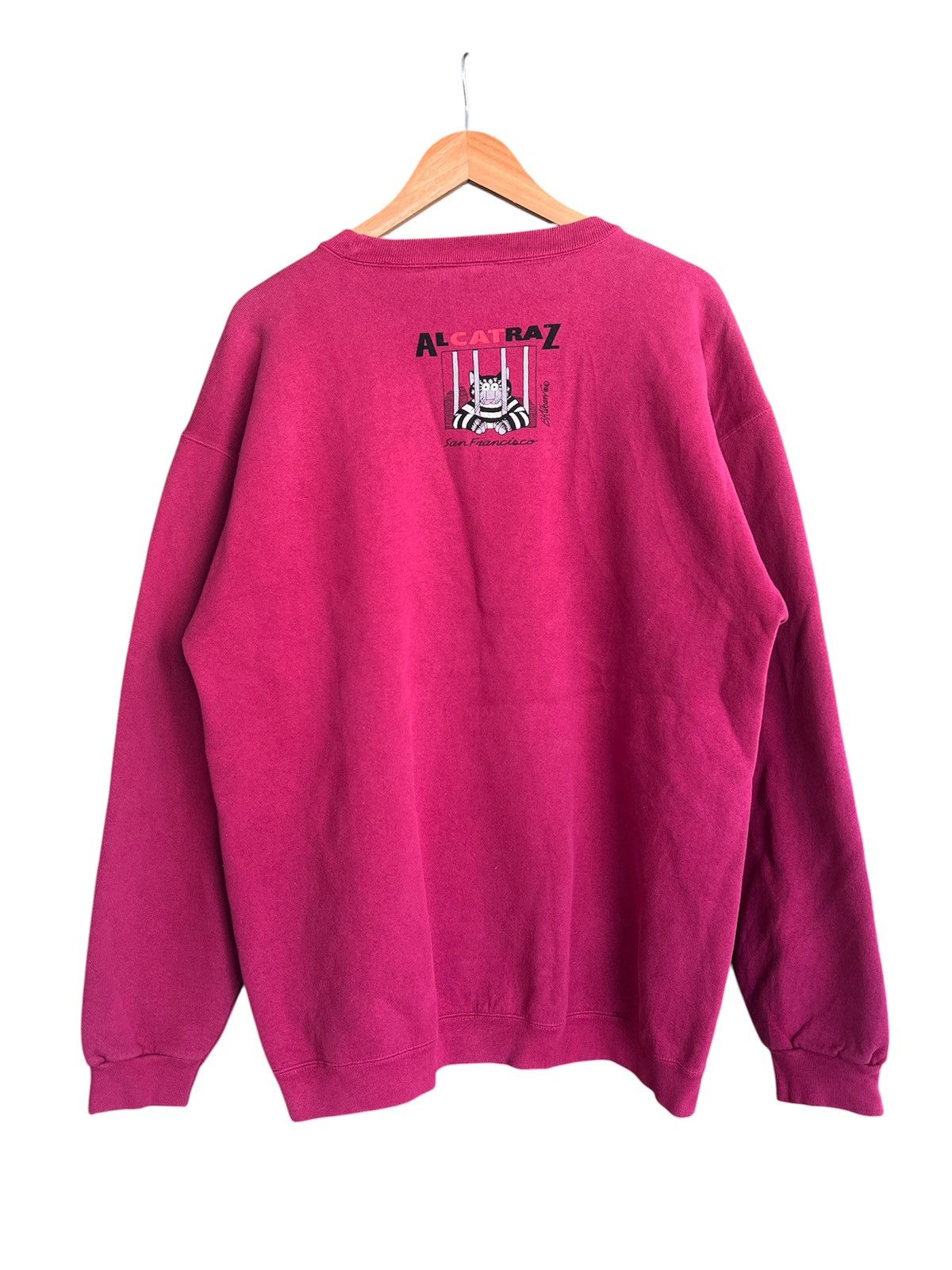 Vintage vintage 90's crazy shirts b.kliban "Alcatraz" crewneck Size US XL / EU 56 / 4 - 2 Thumbnail