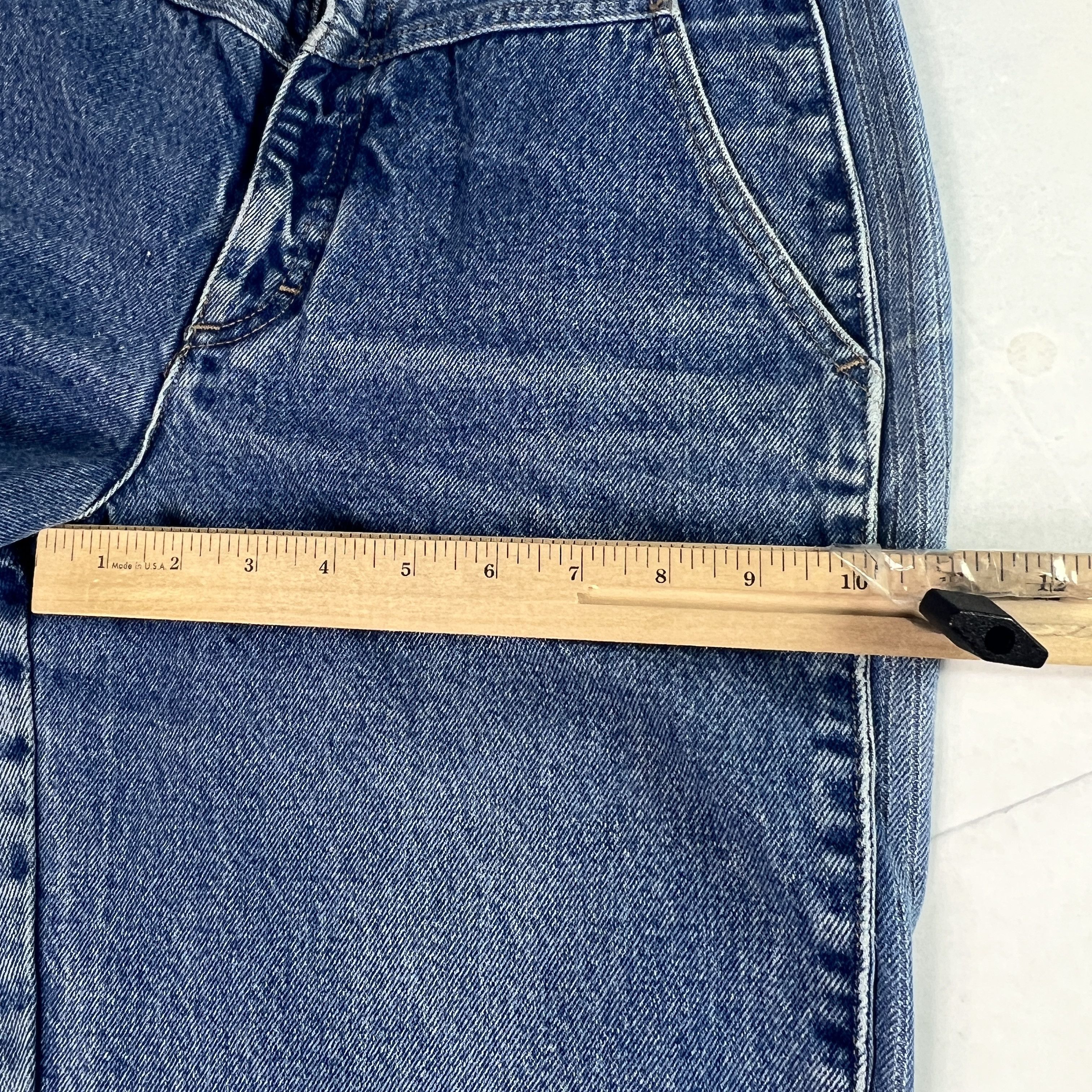 Calvin Klein VTG 80s Calvin Klein Jeans High Rise Tapered Blue Denim Size 28" / US 6 / IT 42 - 20 Thumbnail