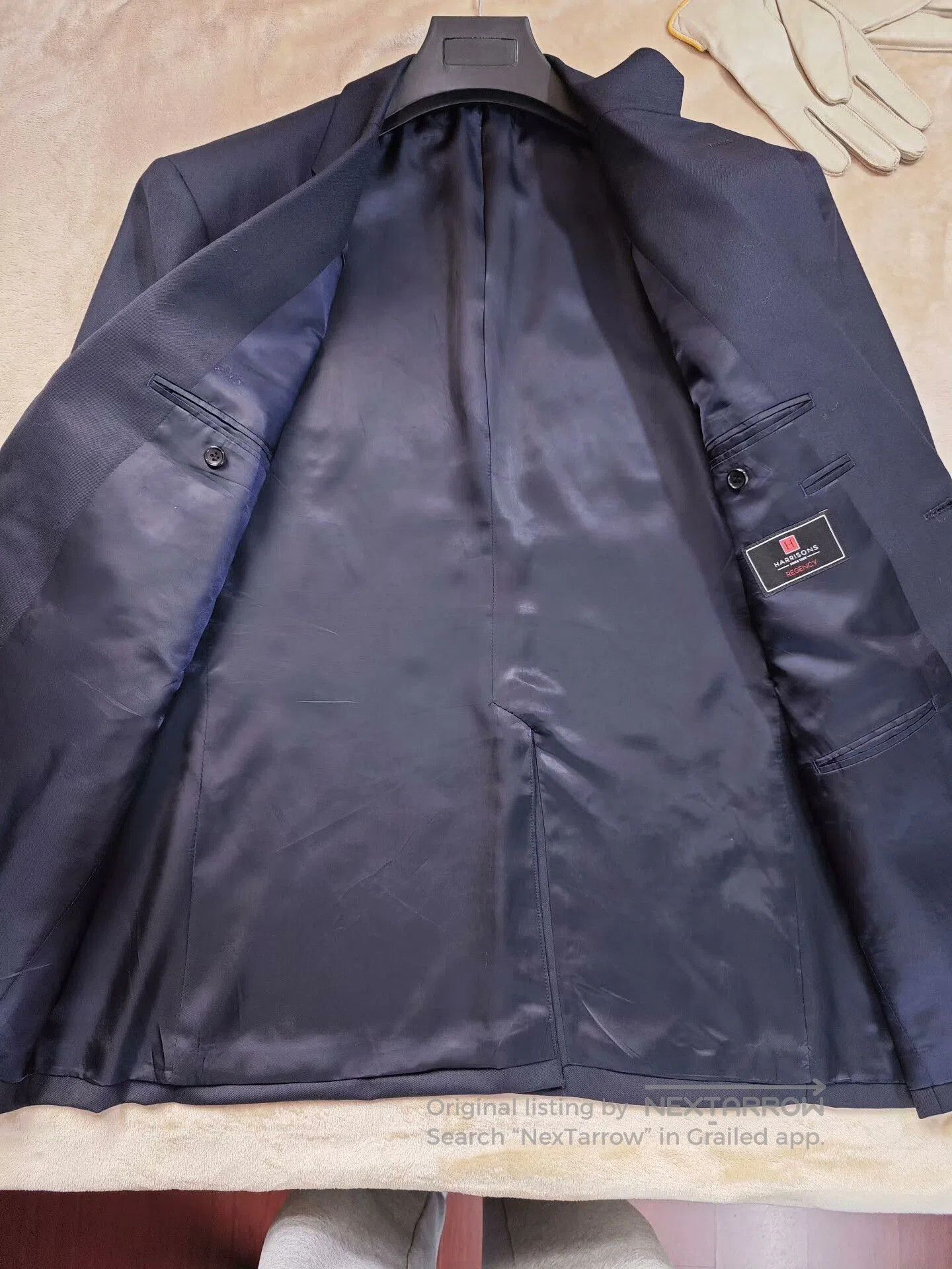 Harrington Custom Harrisons Wool Suit Jacket. Size US XXL / EU 58 / 5 - 7 Thumbnail