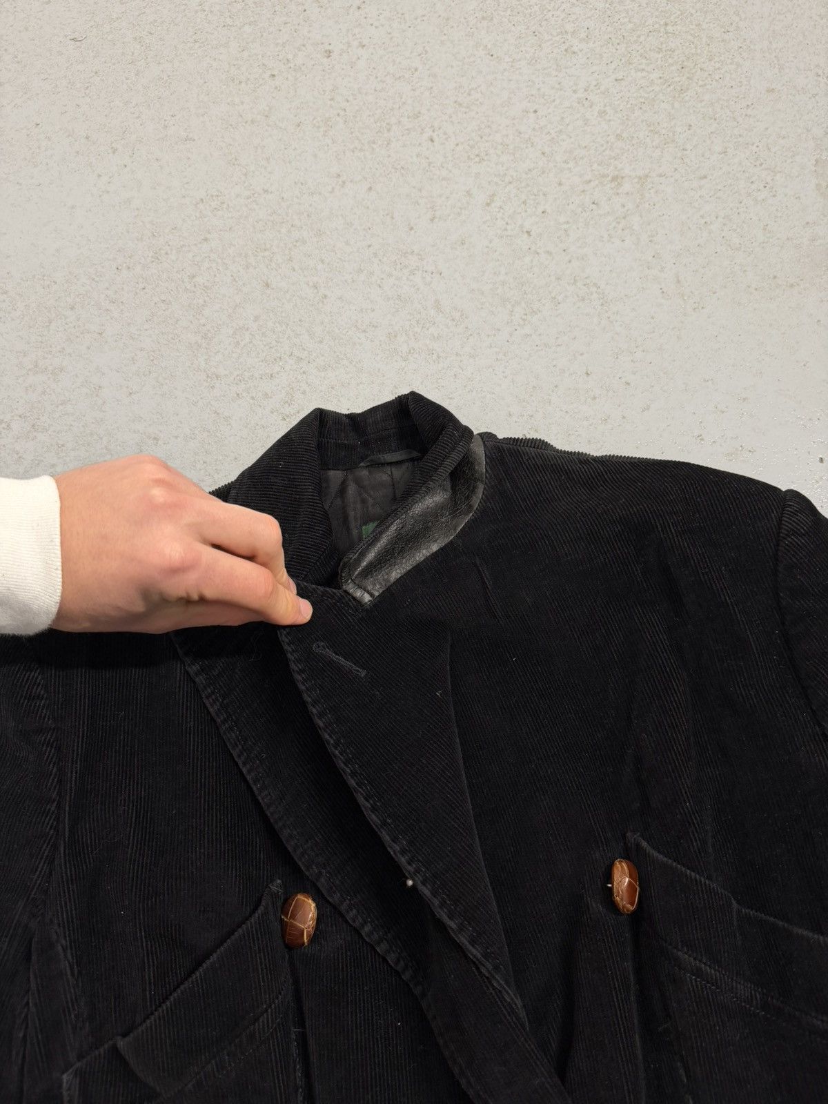 Jean Paul Gaultier Vintage Jean Paul Gaultier Corduroy Double Breaster Coat Size M / US 6-8 / IT 42-44 - 5 Thumbnail