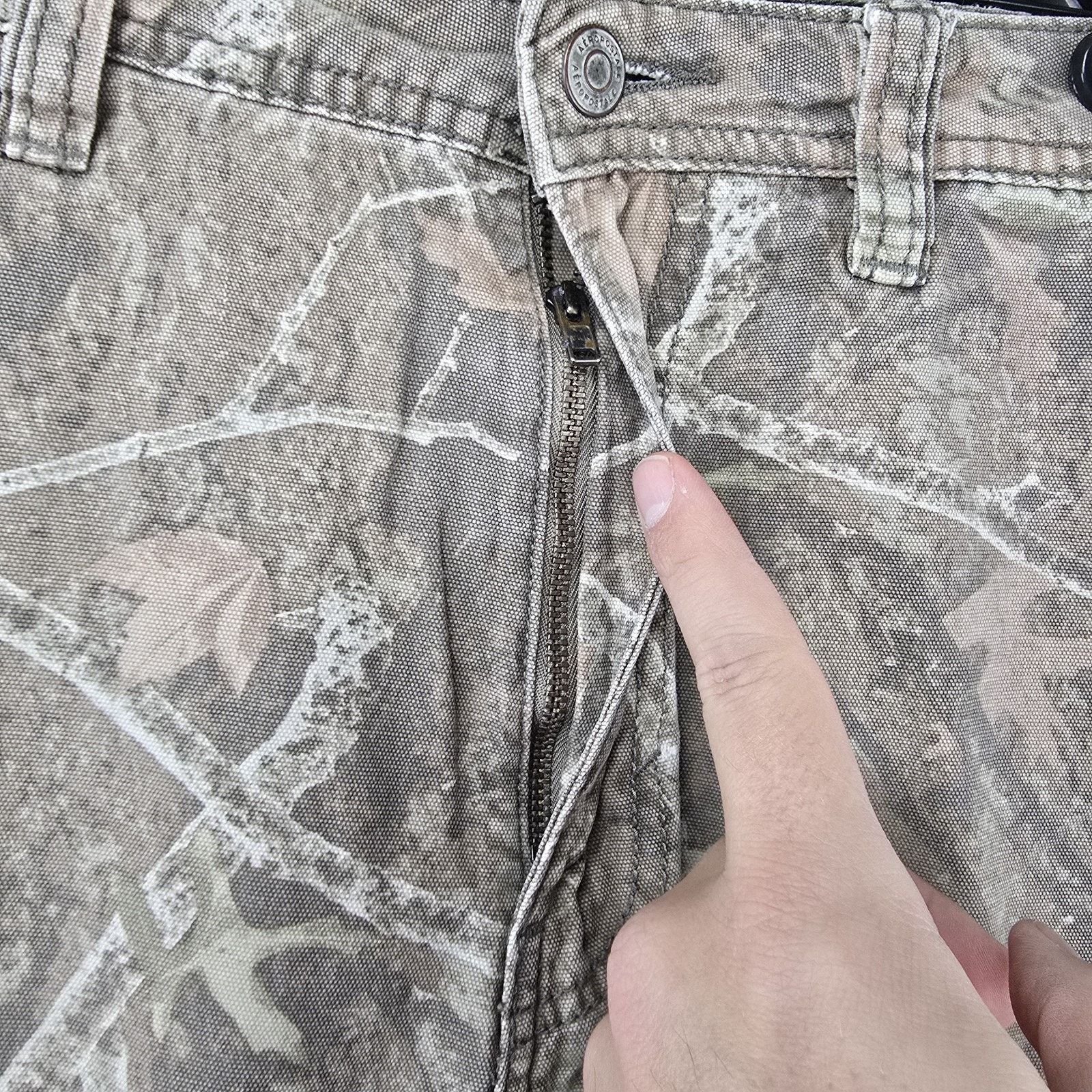 Aeropostale Aeropostale Carpenter Pants Men's Large 36x28 Camo Y2K Baggy Size US 36 / EU 52 - 3 Thumbnail