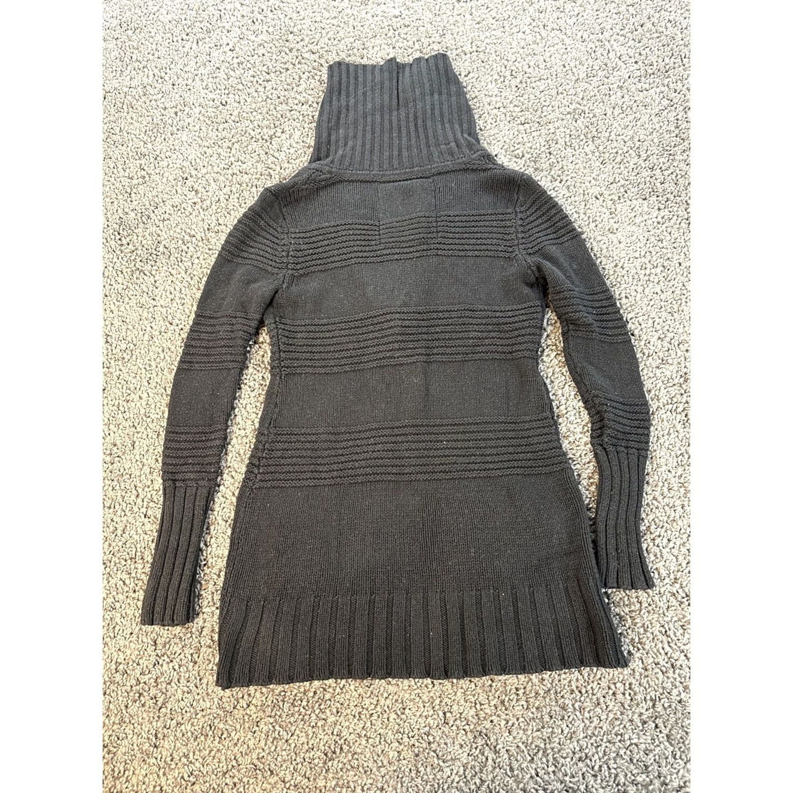 American Eagle Outfitters VINTAGE American Eagle Outfitters Cardigan Sweater Womens XS Black Chunk Knit BellaSwan Y2K Size XS / US 0-2 / IT 36-38 - 5 Thumbnail