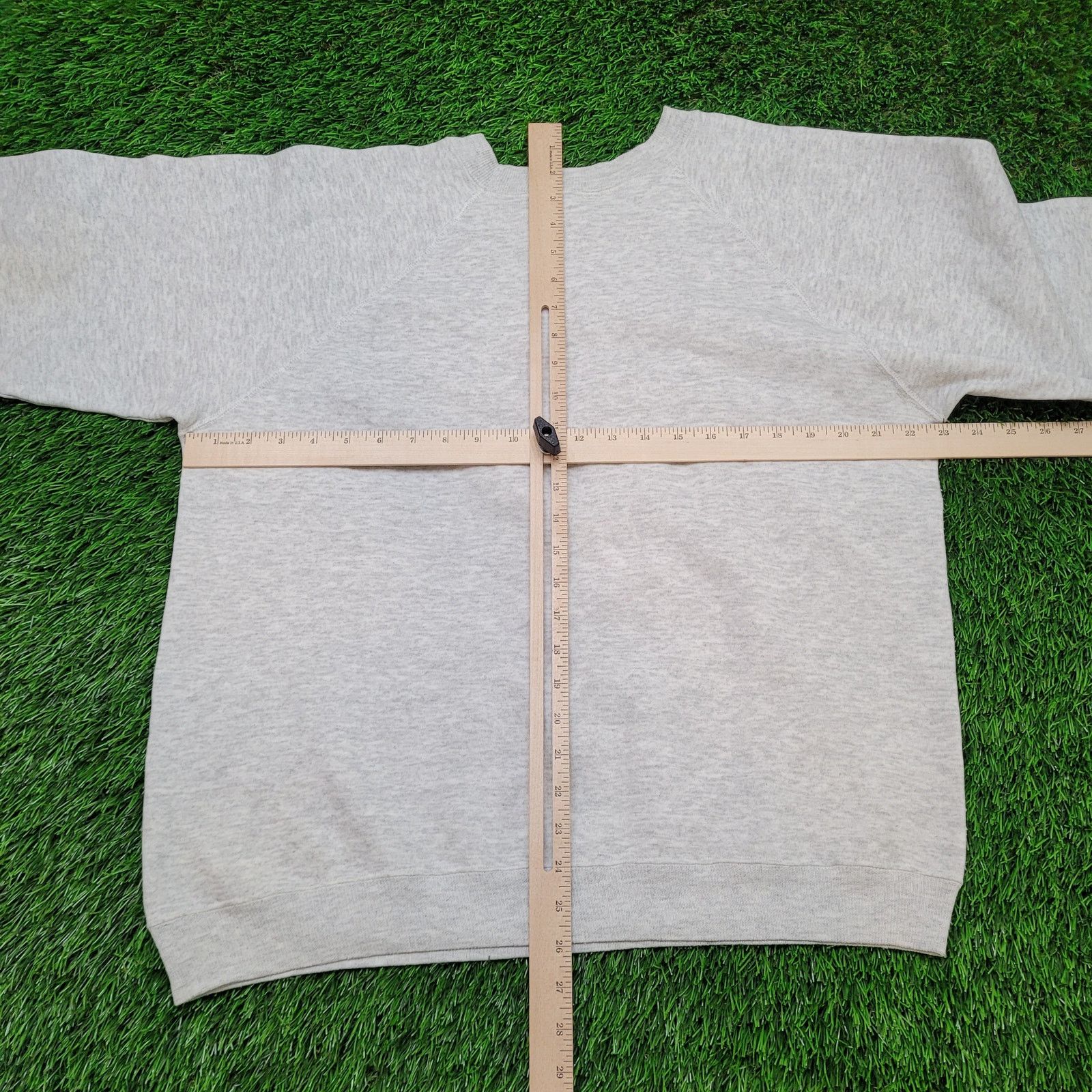 Hanes VTG Eagle Native American Art Sweatshirt XL Crop Boxy Raglan Size US XL / EU 56 / 4 - 8 Thumbnail