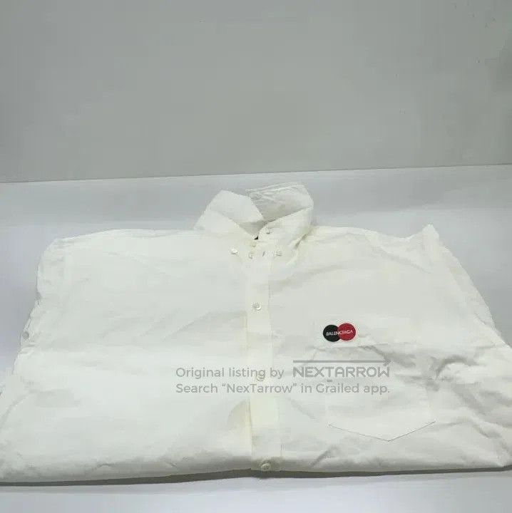 Balenciaga Balenciaga Logo White Short Sleeve Shirt. Size US M / EU 48-50 / 2 - 5 Thumbnail