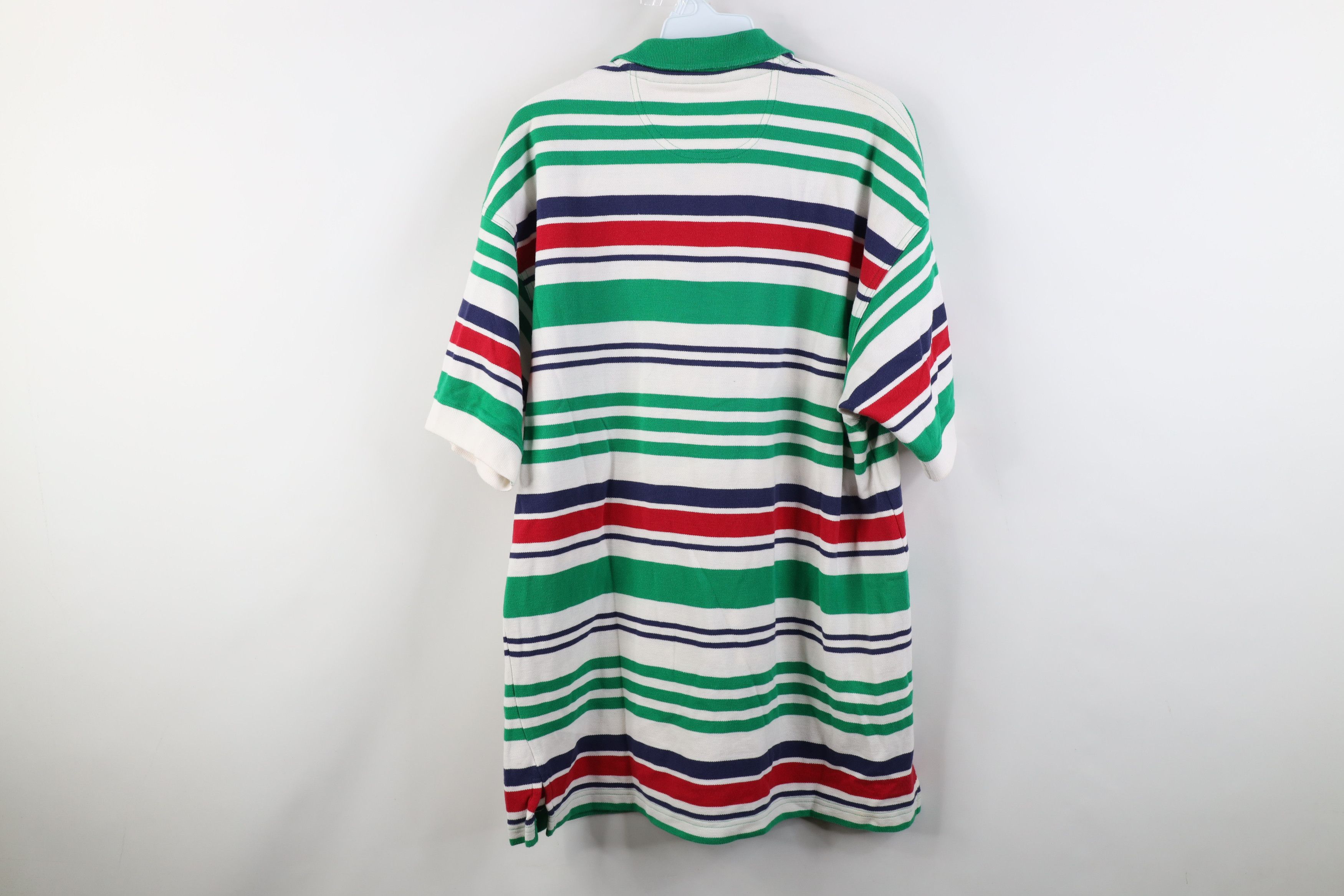 Vintage Vintage 90s Streetwear Block Knit Golf Polo Shirt Cotton Size US L / EU 52-54 / 3 - 11 Thumbnail