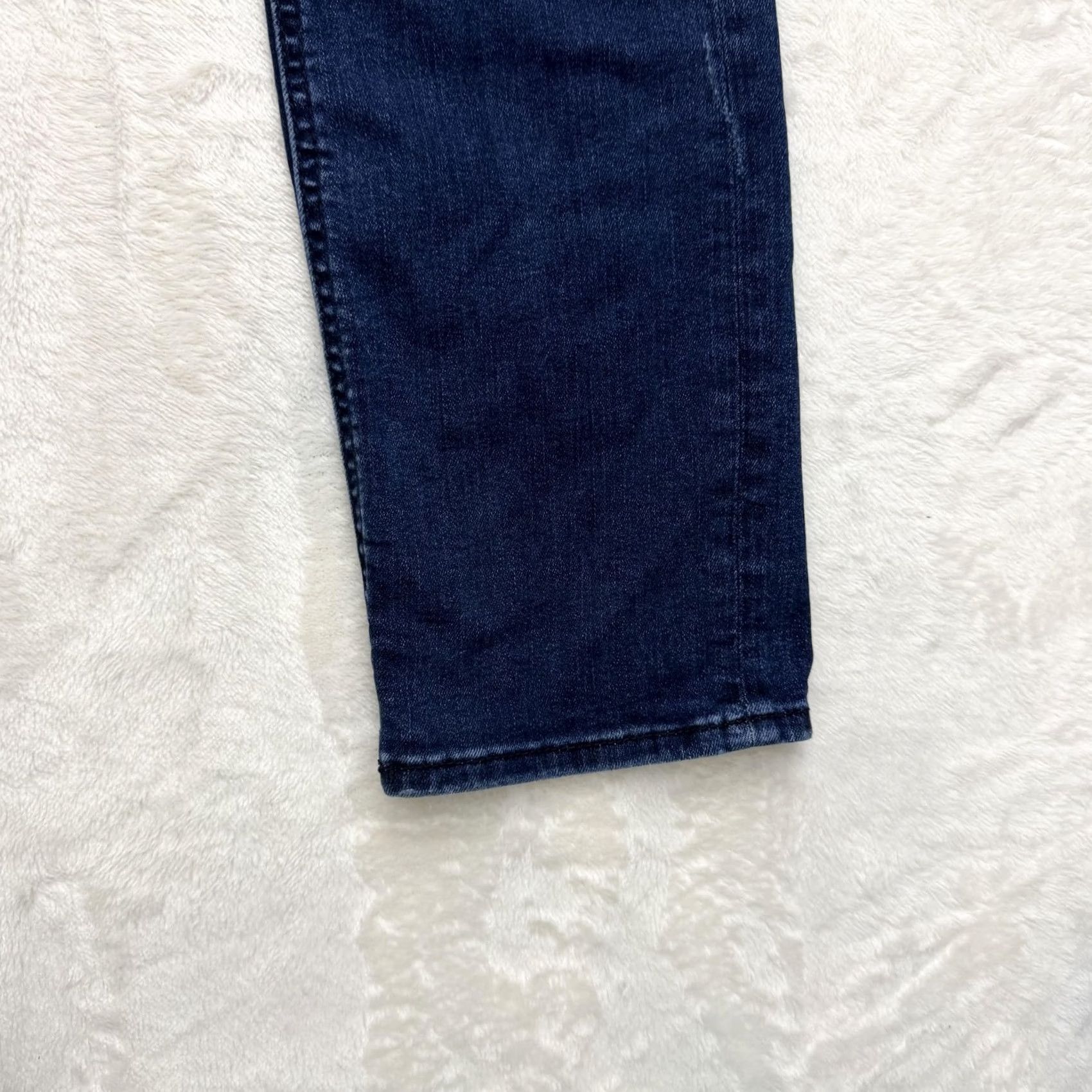 Vintage Departwest Jeans Slim 30x32 Blue Trouper Distressed Stretch Denim Dark Wash Mens Jeans 30 Regular 32Inseam Size US 30 / EU 46 - 6 Thumbnail