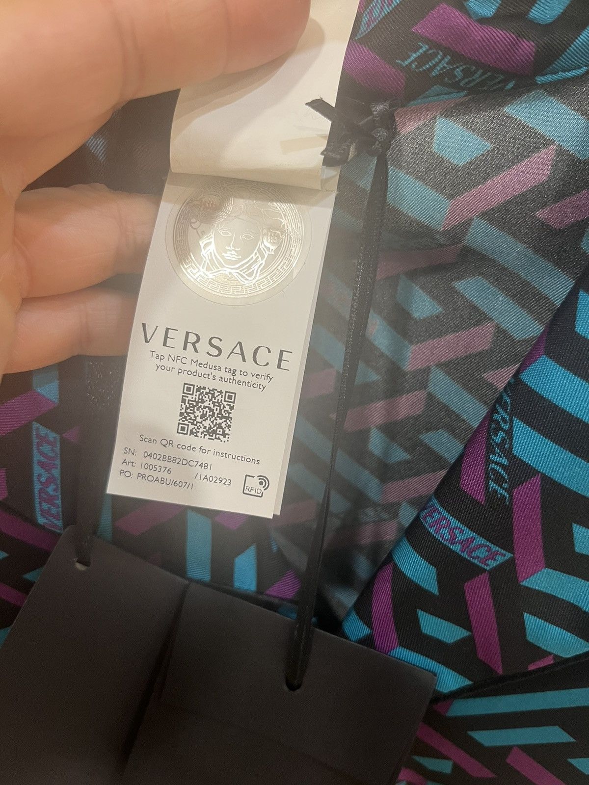 Versace greca print.silk pajama shirt.jacket size6 Size US M / EU 48-50 / 2 - 6 Thumbnail