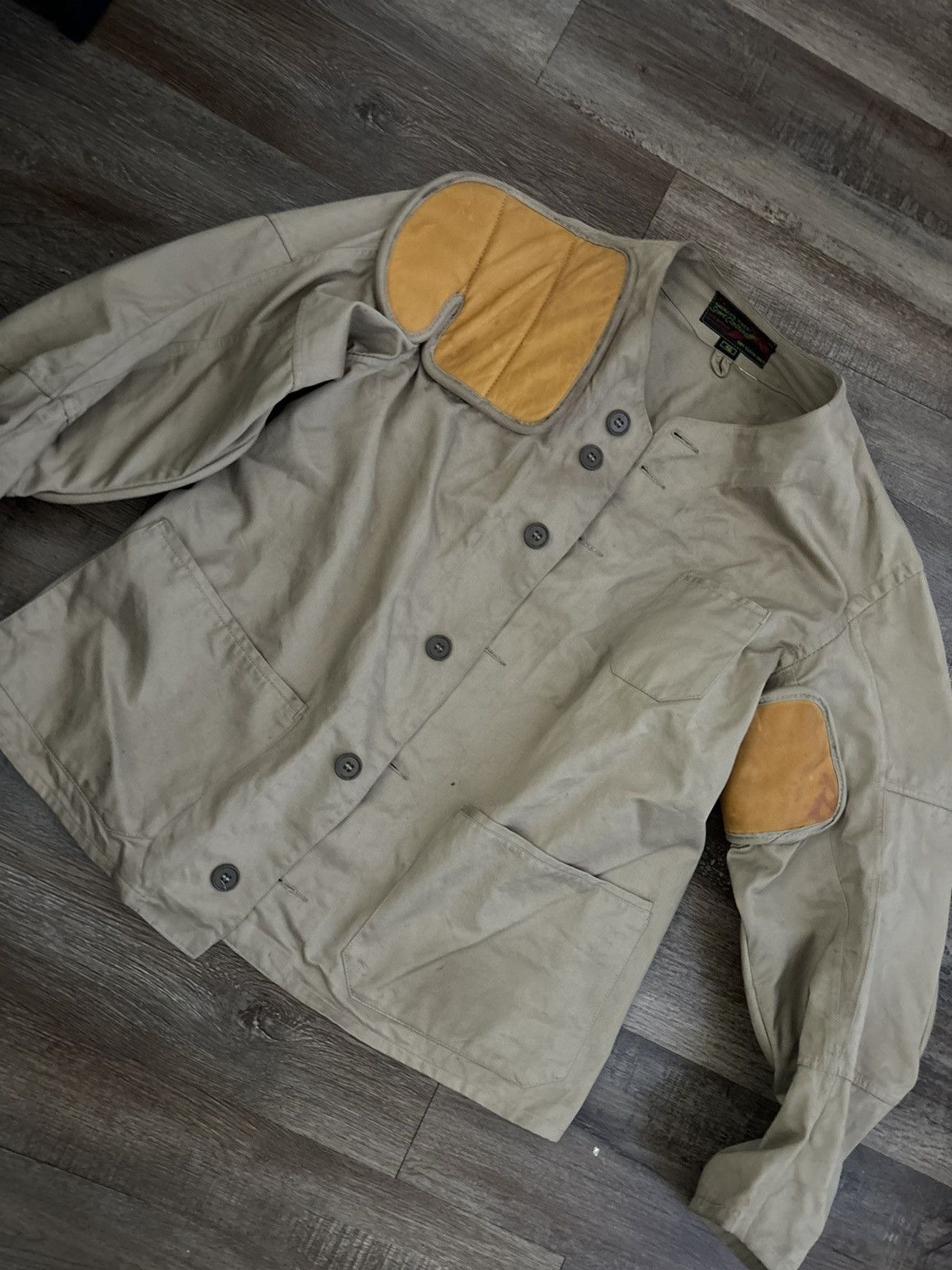 Vintage British 1940s Padded Details Shooting Jacket Size US L / EU 52-54 / 3 - 1 Thumbnail