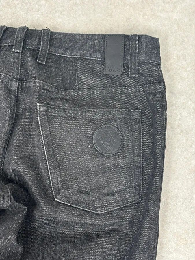 Gucci 2010s Gucci Black Slim Denim Jeans Size US 31 - 8 Thumbnail