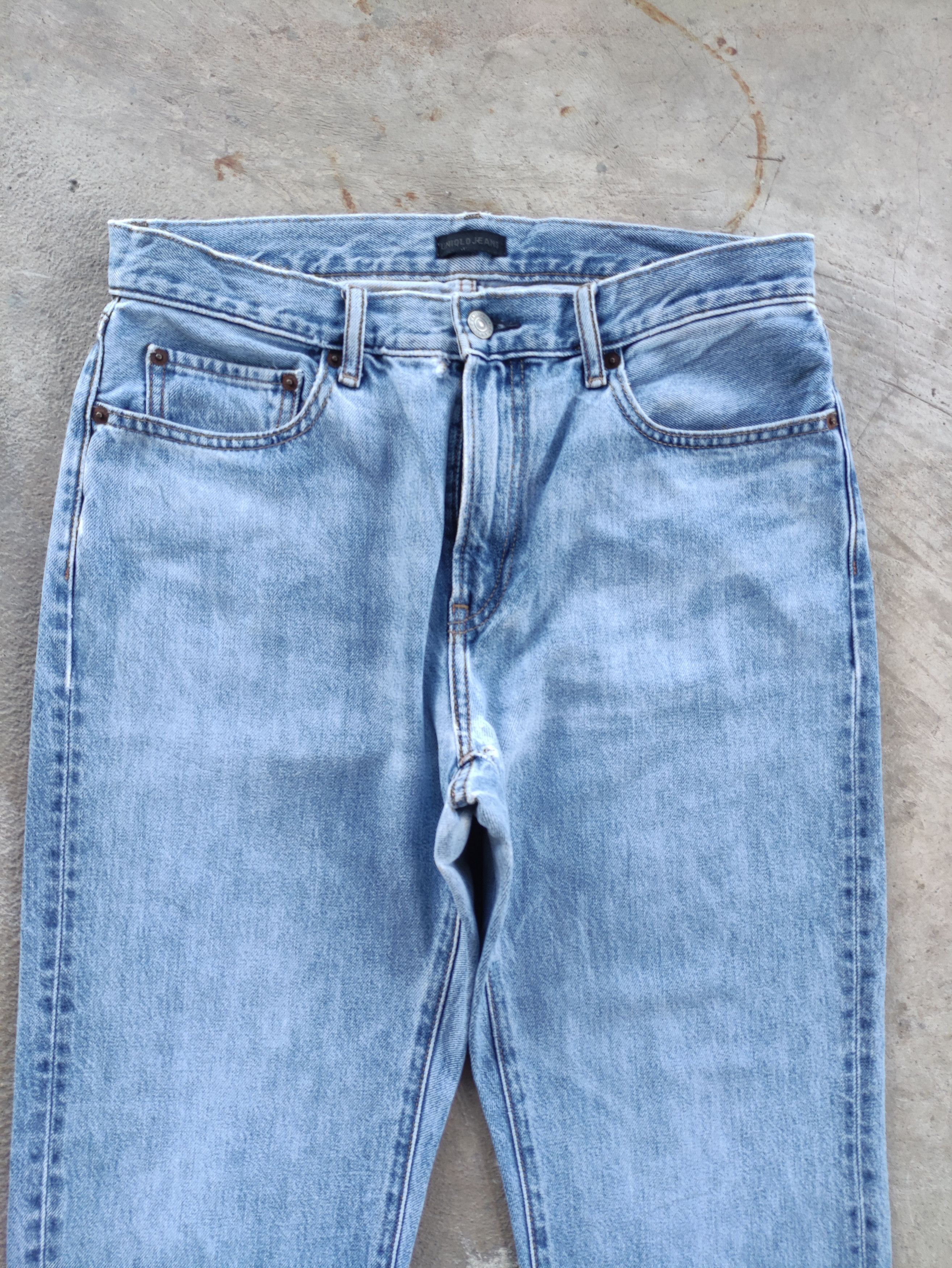 Japanese Brand Vintage Japanese Jean Distressed Faded Denim Size US 33 - 3 Thumbnail