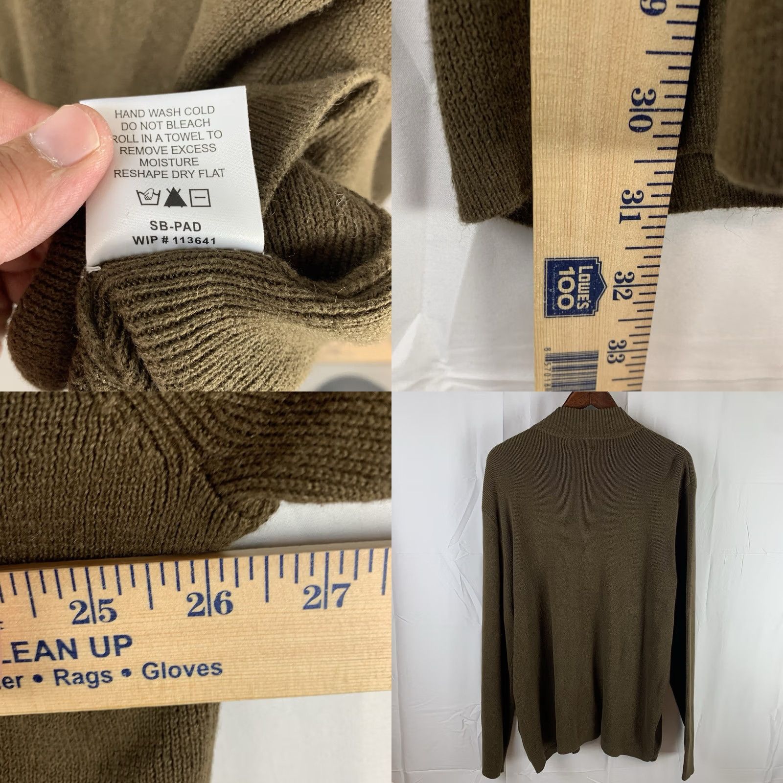 Vintage Woolrich Sweater Jacket XL Olive Brown Mens Full Zip Up Sweater Size US XL / EU 56 / 4 - 8 Thumbnail