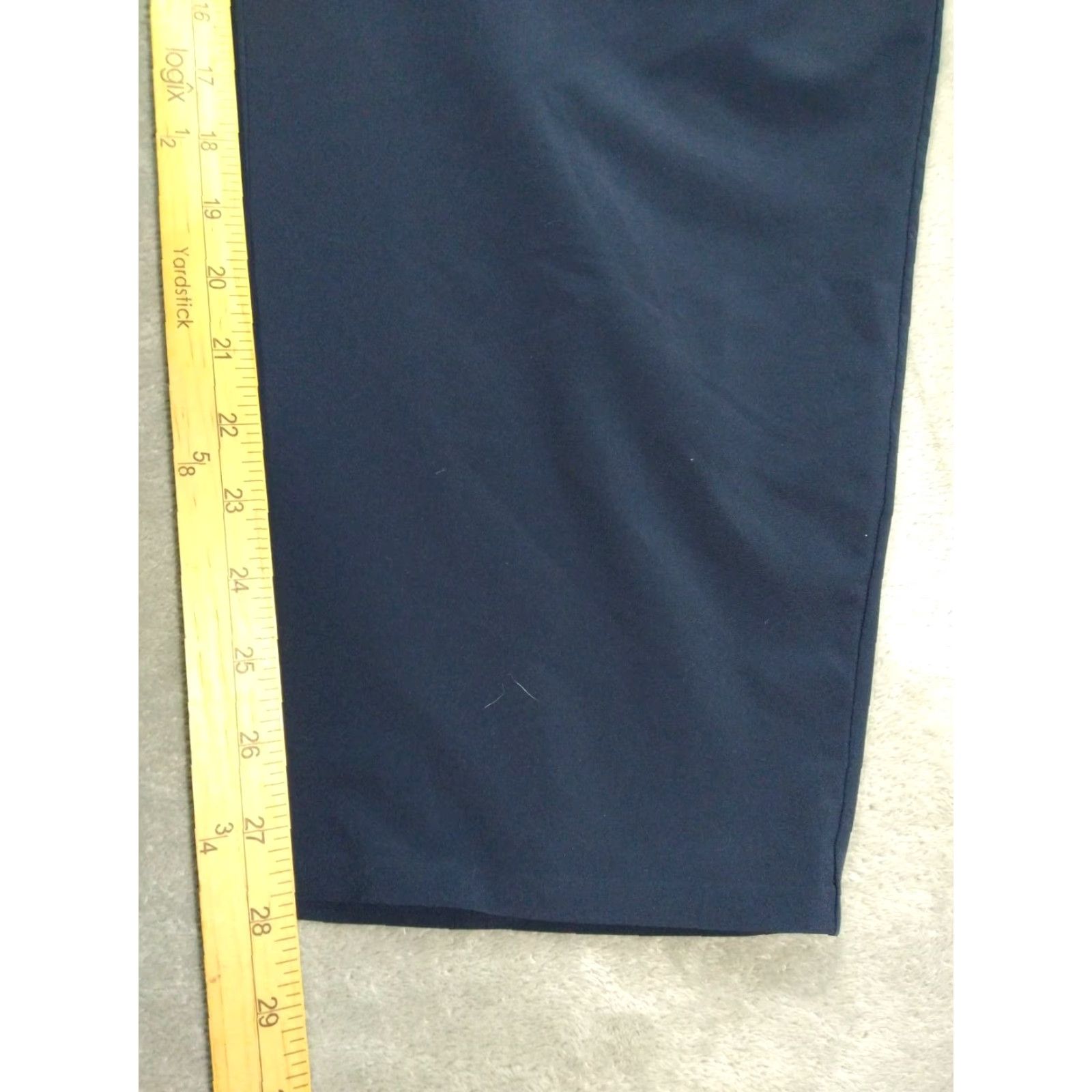 Athleta Athleta Pants Womens 18 Blue Skyline II Paperbag Pull On Crop Belted Stretch Size 40" / US 18 - 5 Thumbnail
