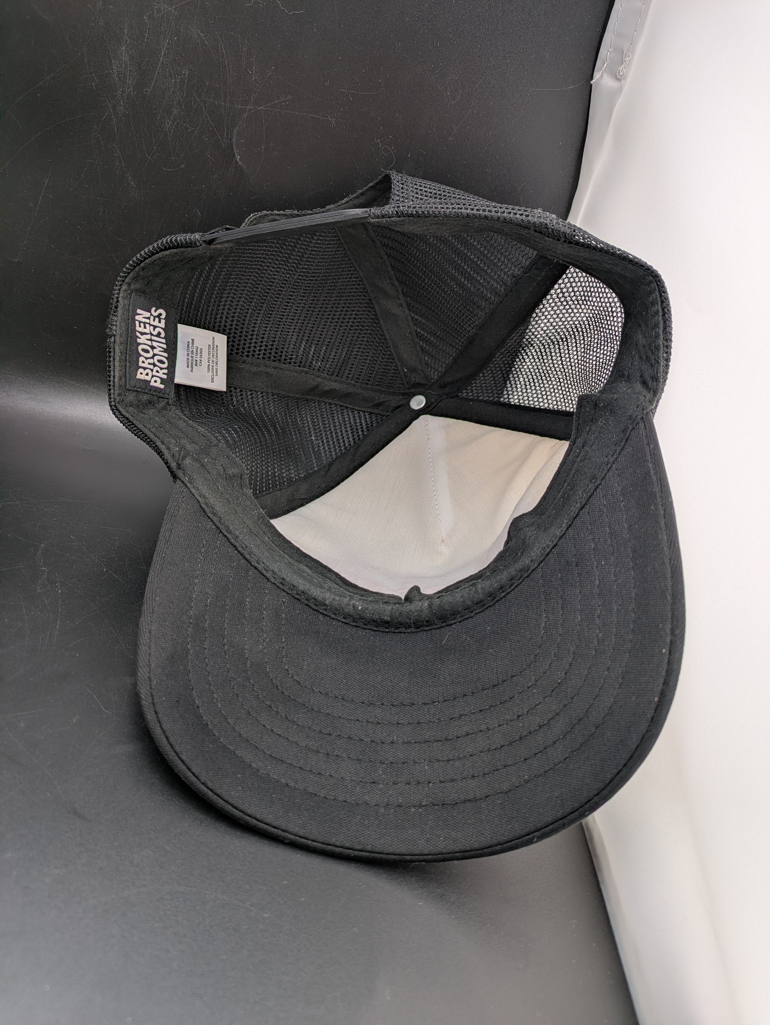 Broken Promises Co. Broken Promises “Broken Logo” Hat – Black/White Size ONE SIZE - 5 Thumbnail