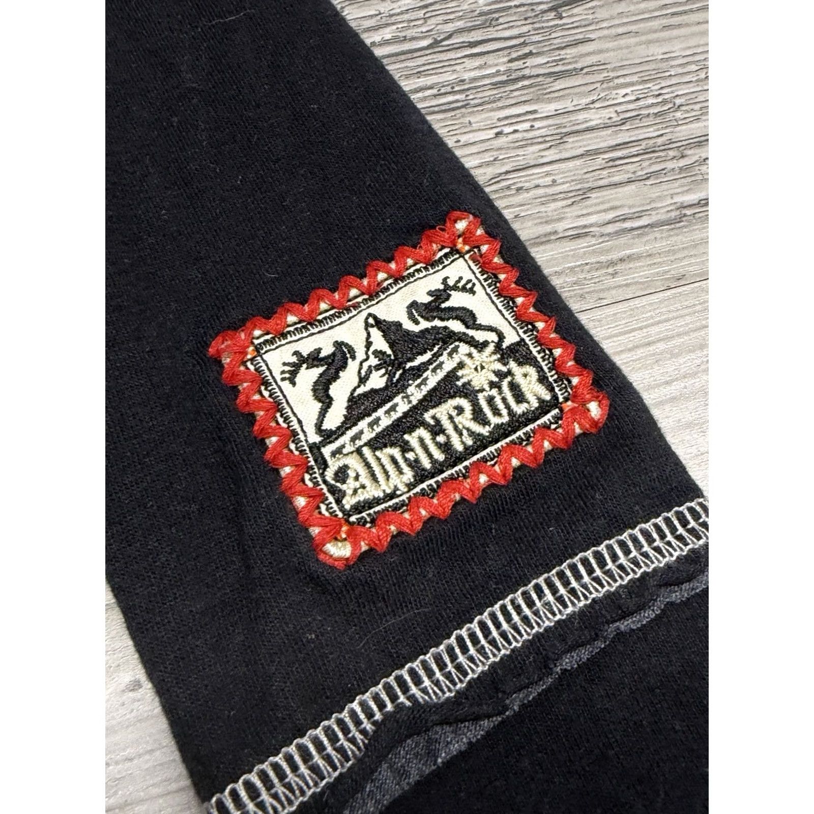 Vintage Alp-n-Rock Women's Embroidered Long Sleeve Shirt Apres Ski Patch Black Size S Express Mens Womens Girls Size S / US 4 / IT 40 - 6 Thumbnail