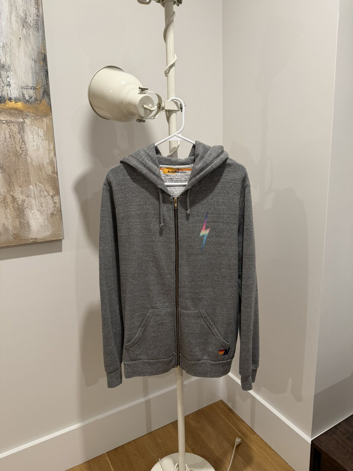 Aviator Nation Lightning Bolt Hoodie - Zip Up - Aviator Nation Size US L / EU 52-54 / 3 - 1 Thumbnail