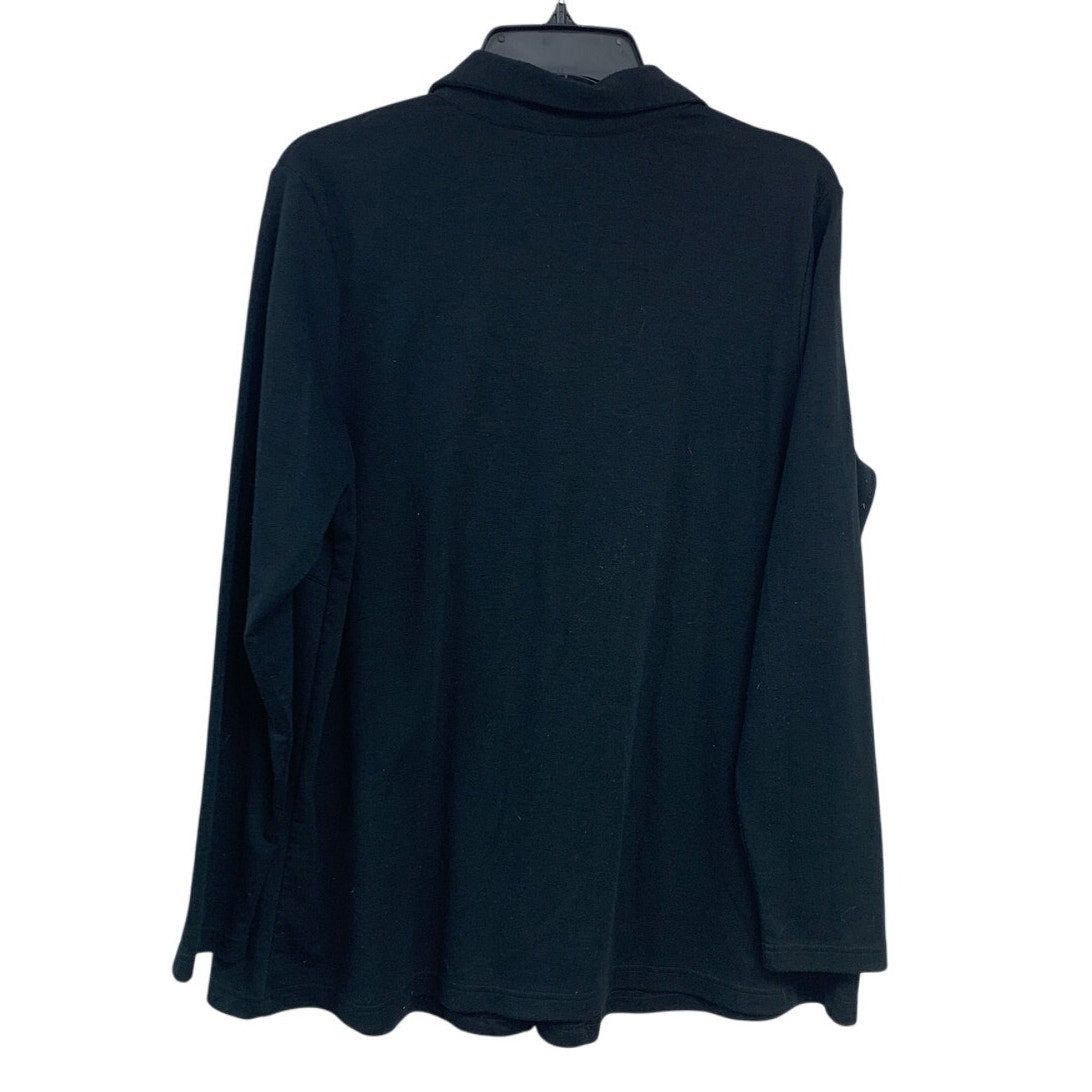 Other In Due Time Maternity XL Black Long Sleeve Collared Jacket Size ONE SIZE - 2 Thumbnail