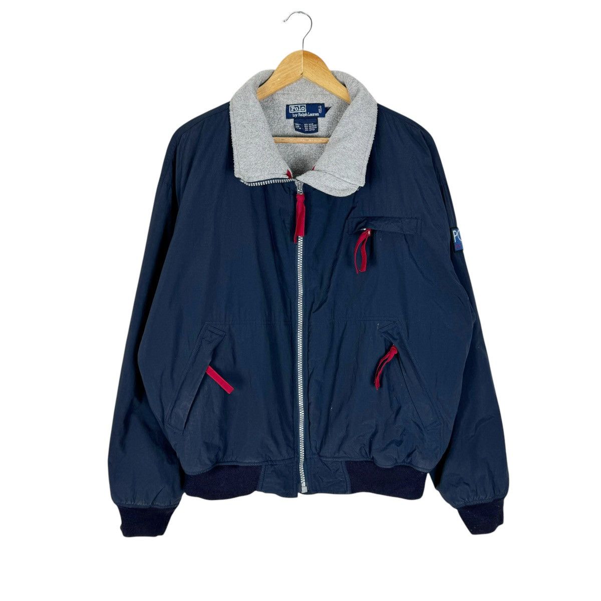 🔥VINTAGE 90s POLO RL HI TECH POLARTEC BOMBER JACKET