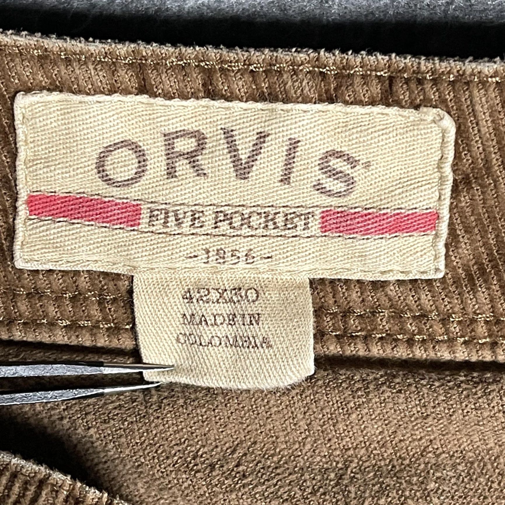 Orvis Orvis Pants Mens 42x30 Brown Corduroy Five Pocket Stretch Casual Workwear Size US 42 / EU 58 - 4 Thumbnail