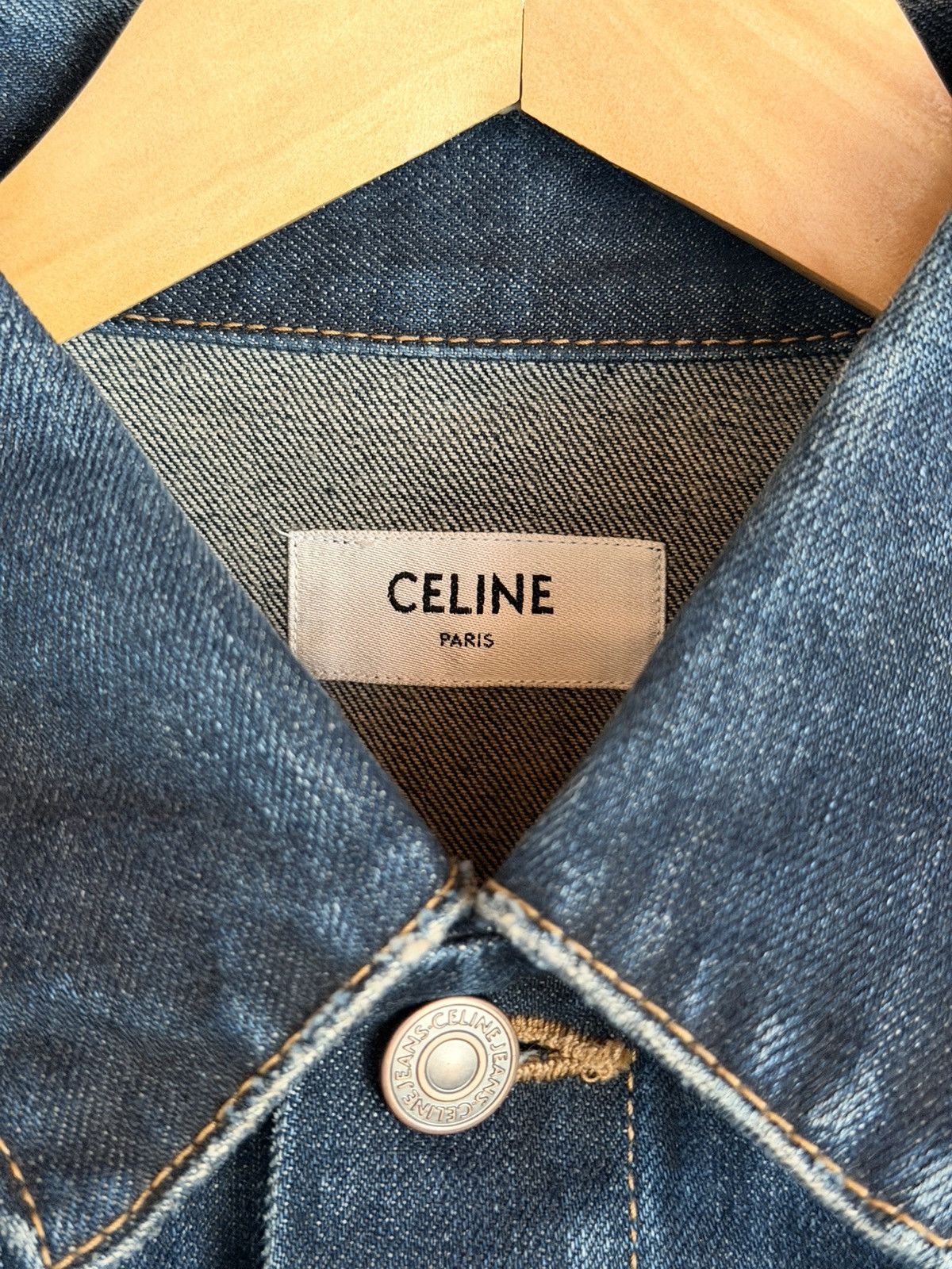 Celine Celine Trucker Jacket in Dark Indigo Size US S / EU 44-46 / 1 - 3 Thumbnail