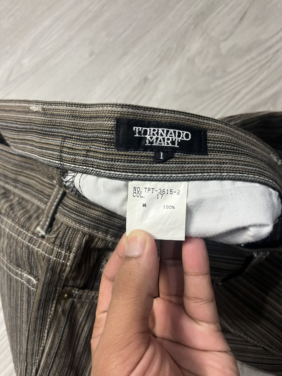 Tornado Mart Tornado Mart Pinstripe Bootcut Jeans ifsixwasnine style Size US 31 - 4 Thumbnail