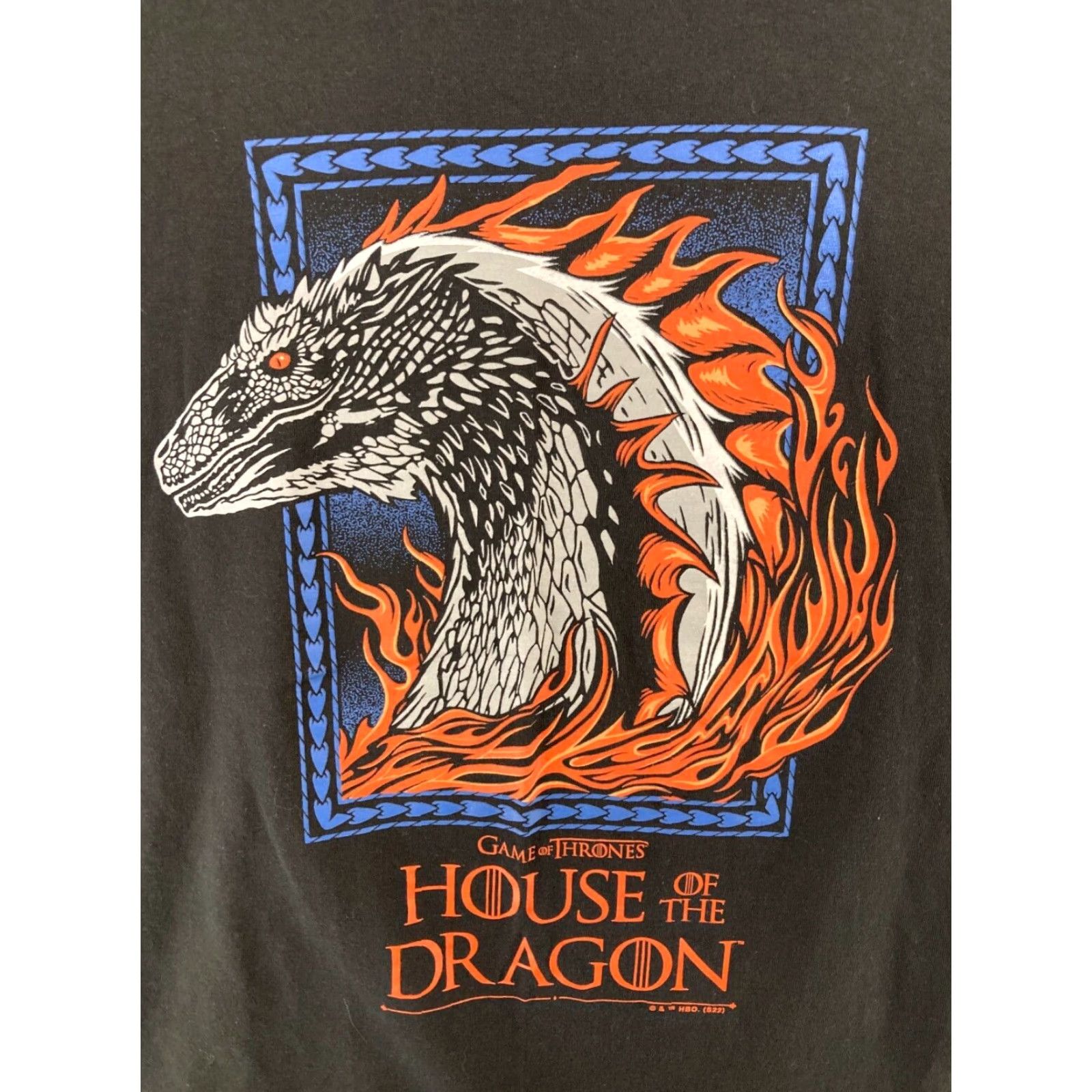 Vintage House Of The Dragon Nike Shirt Mens L Black Dragon Fire Shirt Size US L / EU 52-54 / 3 - 4 Thumbnail