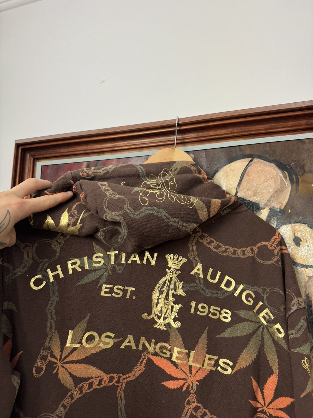 Ed Hardy Y2K ED HARDY CHRISTIAN AUDIGIER REVERSIBLE LEOPARD HOODIE Size US XXL / EU 58 / 5 - 4 Thumbnail