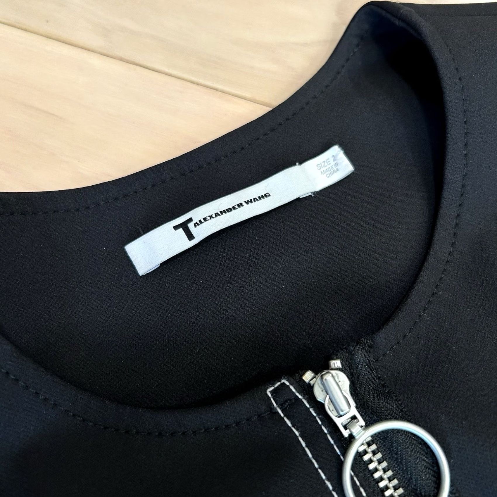 T by Alexander Wang T BY ALEXANDER WANG Black Sleeveless Full Zip Tech Mini Dress Women's 2 Size XS / US 0-2 / IT 36-38 - 3 Thumbnail