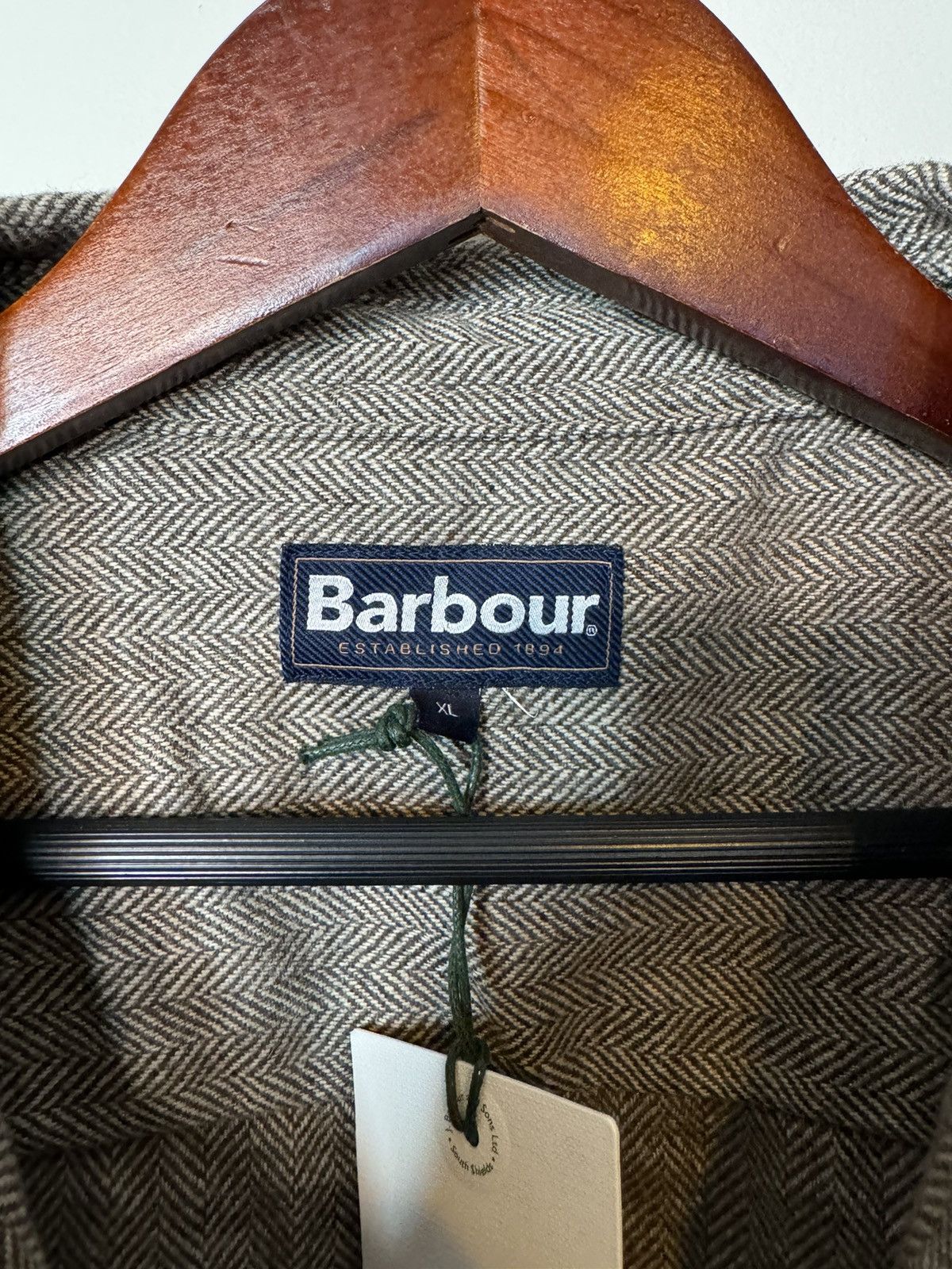 Barbour Barbour Menfort Overshirt Brown Tweed Size US XL / EU 56 / 4 - 2 Thumbnail
