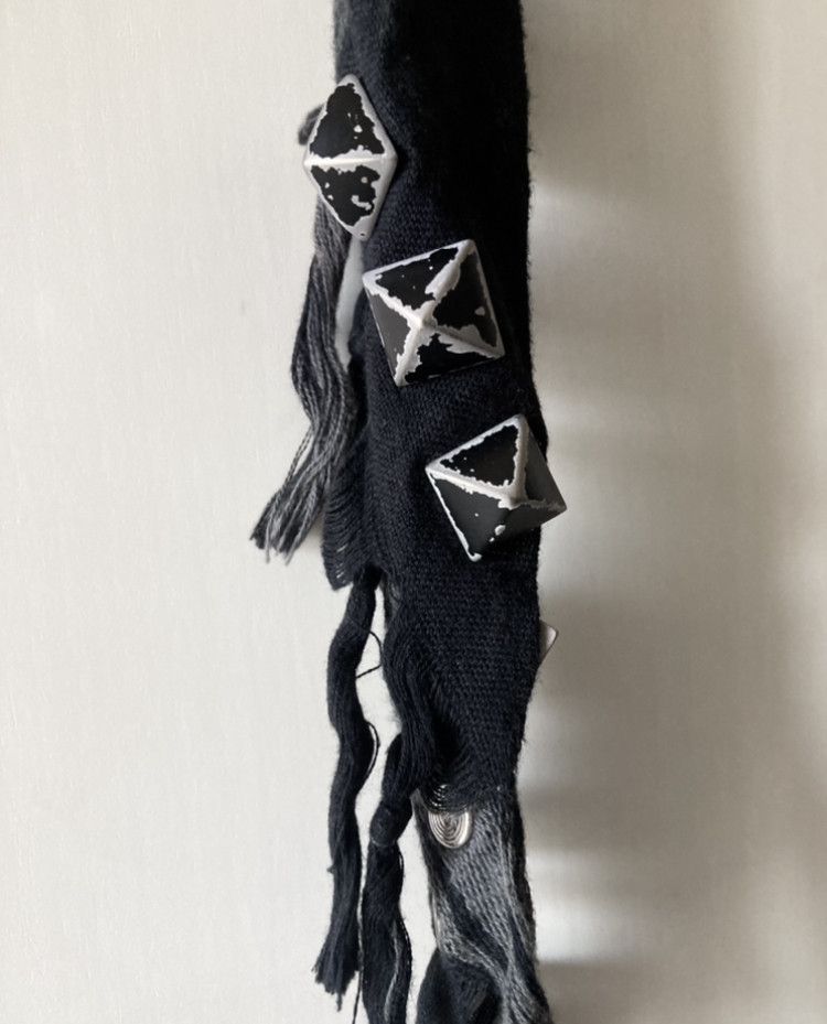 Undercover Undercover SS2006 "T" Studded Afghan Scarf Size ONE SIZE - 7 Thumbnail