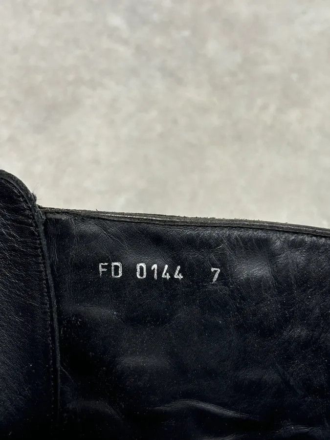 Louis Vuitton Louis Vuitton Black Leather Damier Lace-Up Boots Size US 7 / EU 40 - 16 Thumbnail