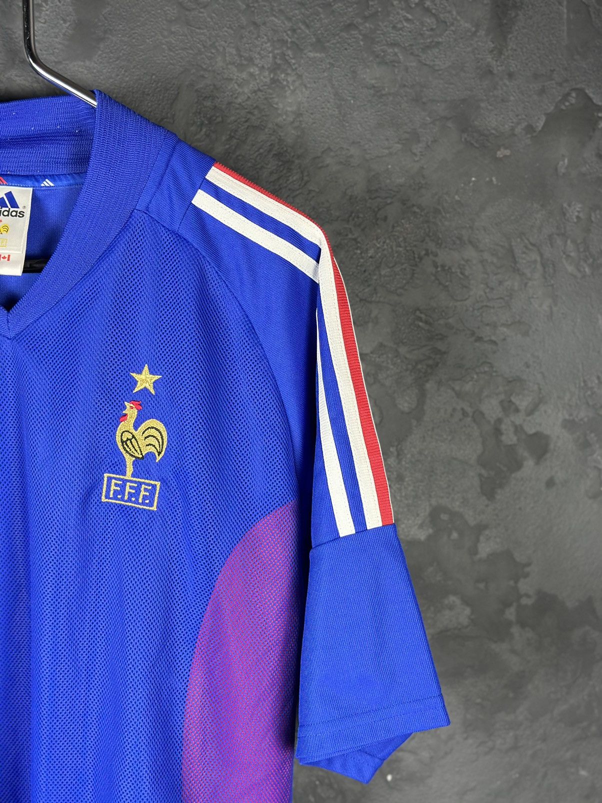 Adidas × Vintage Vintage 2002-04 France Adidas Home Soccer Jersey Size US XL / EU 56 / 4 - 8 Thumbnail