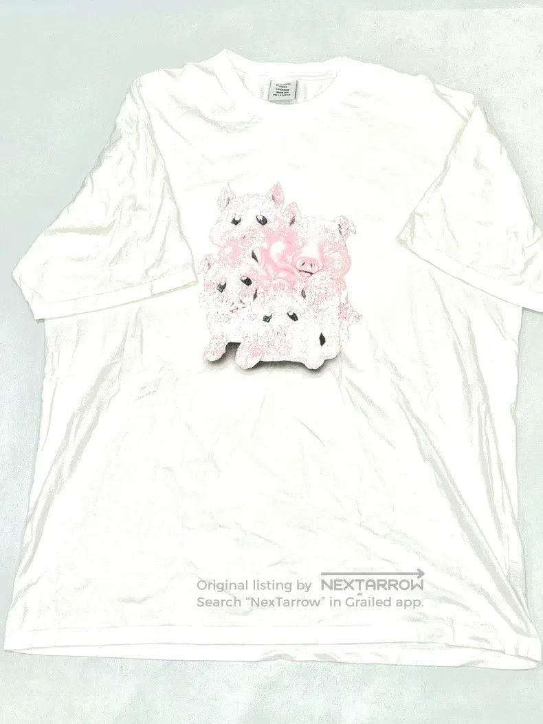 Vetements Pig Print OS T-shirt