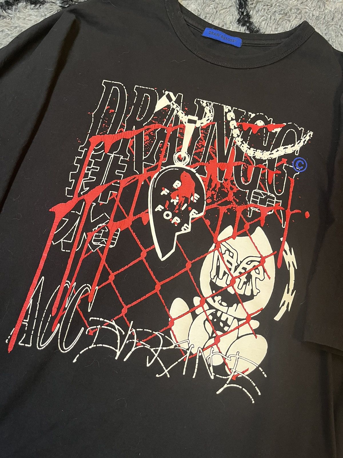 Drain Gang × Sad Boys Bladee / Drain Gang Draingg T-Shirt | One Size Size US XL / EU 56 / 4 - 2 Thumbnail