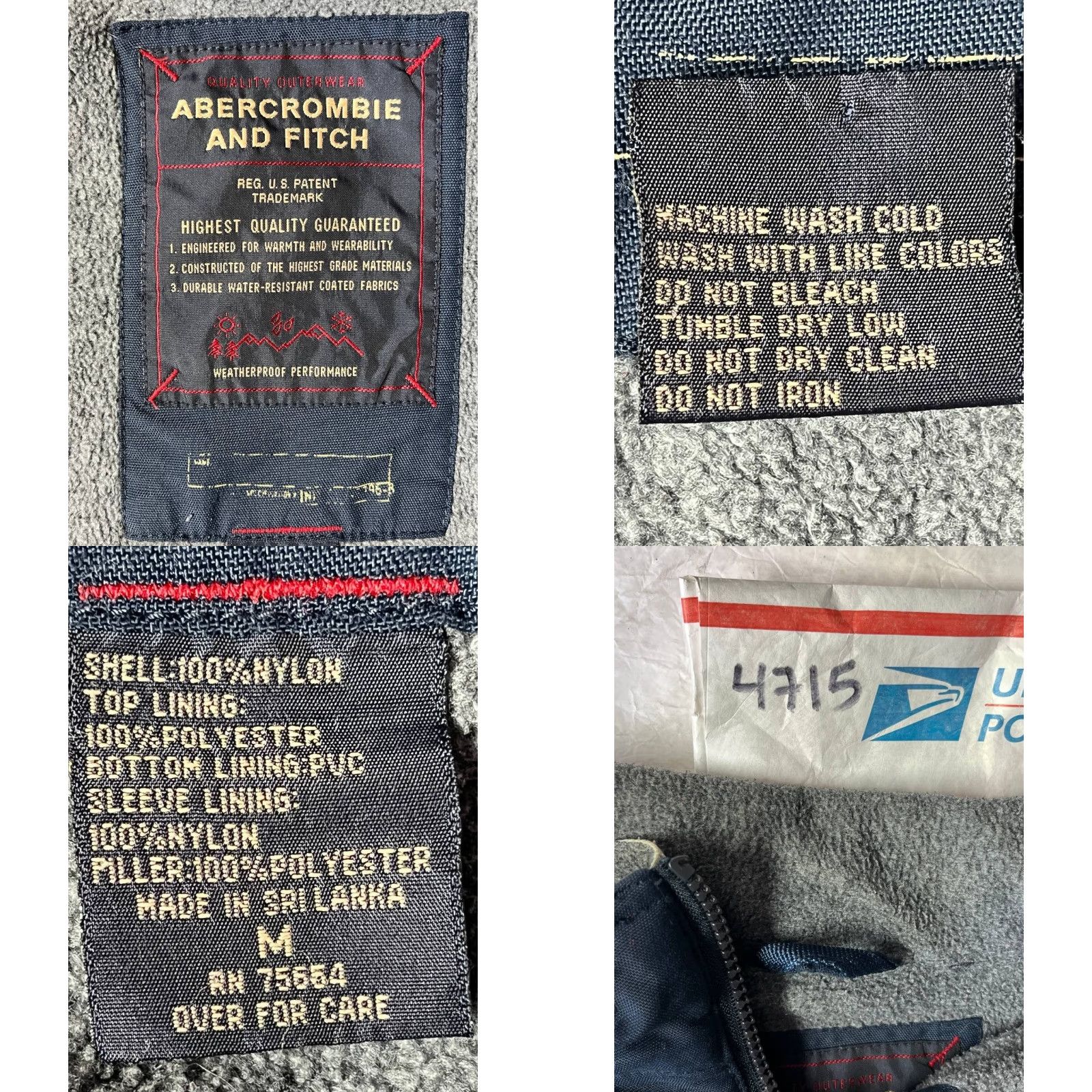Abercrombie & Fitch VINTAGE Abercrombie & Fitch Jacket Blue Men Medium Puffer 92 Nylon Polyester Winter Shirt Coat? Size US M / EU 48-50 / 2 - 9 Thumbnail