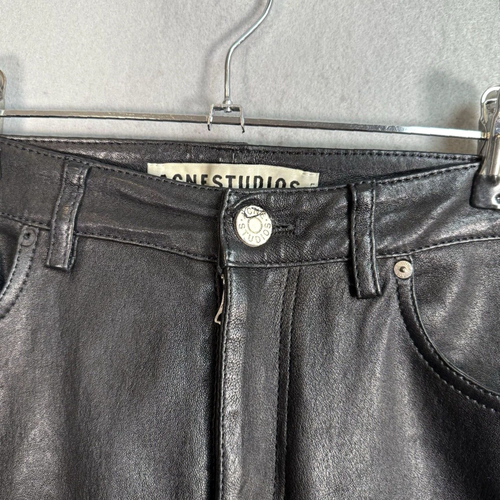 Acne Studios VINTAGE Acne Studios Faux Leather Pants Mens Adult 30 x 28 Black Skinny Fit Womens Mens? Size US 30 / EU 46 - 6 Thumbnail